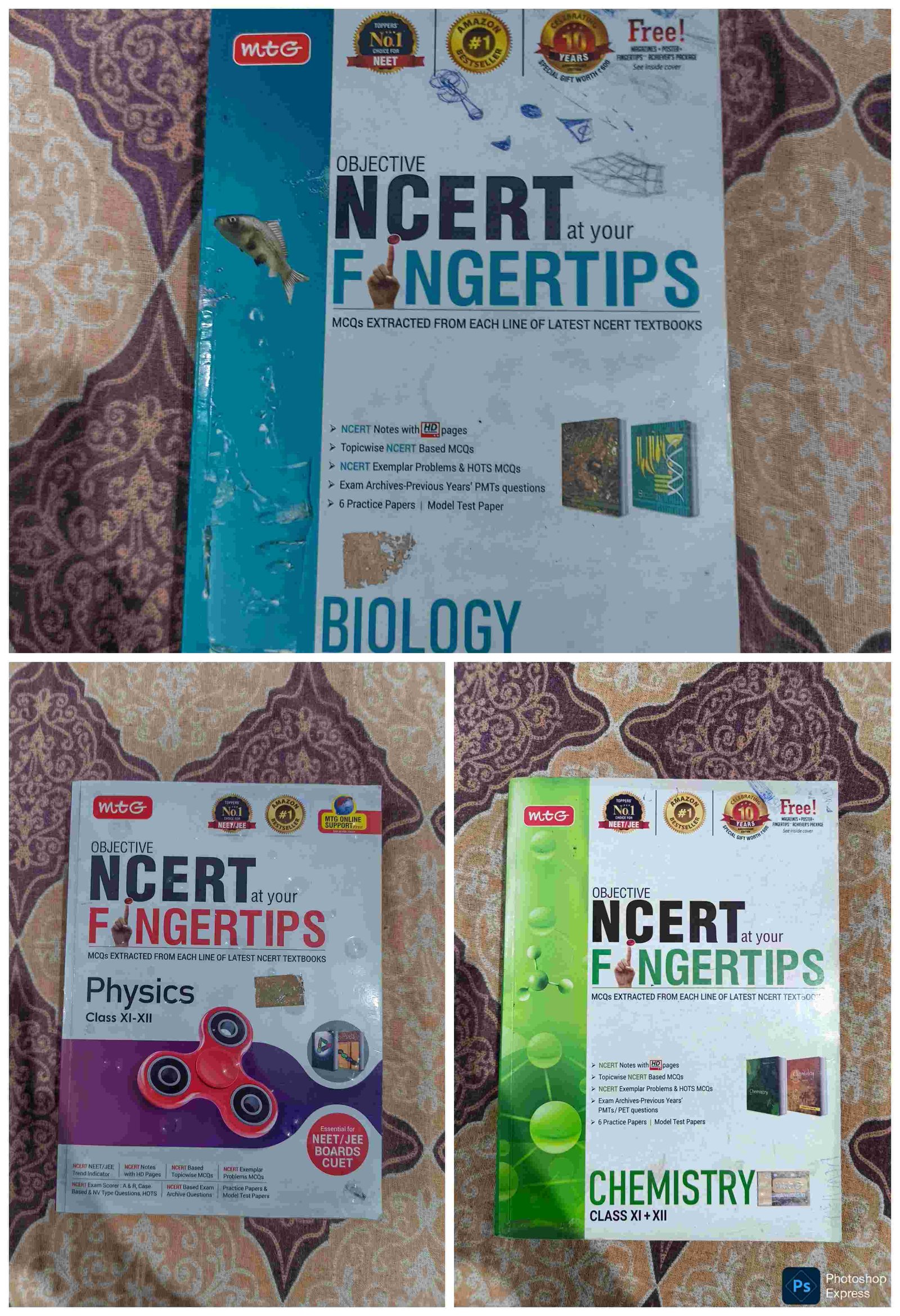MTG fingertips BIOLOGY chemistry physics - Second Hand - Bookaao