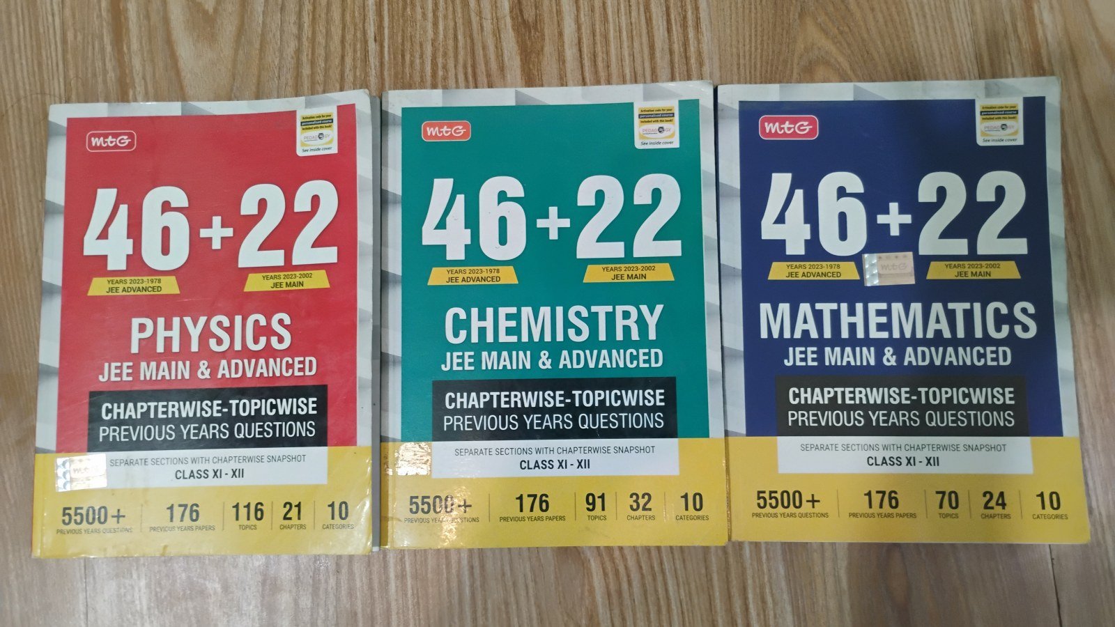 MTG jee mains+advance pyq books 46+22 - Second Hand - Bookaao