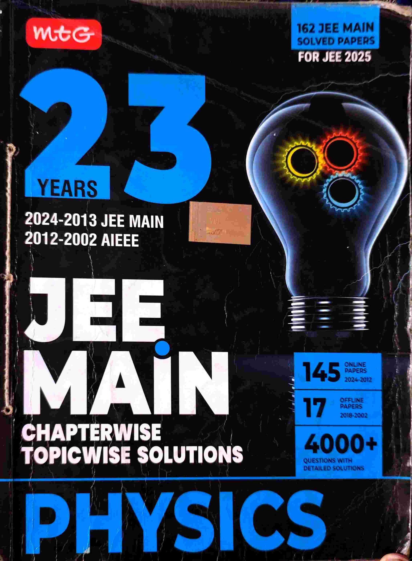 Mtg JEE mains chapterwise solutions Physics PYQ - Second Hand - Bookaao