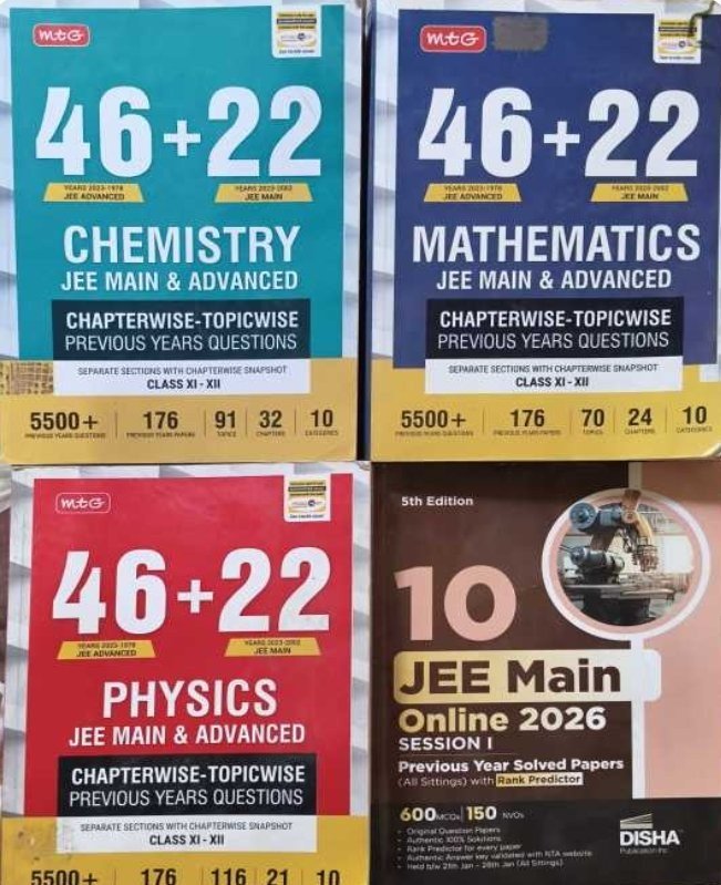 mtg jee pyq latest edition all 4 book - Second Hand - Bookaao
