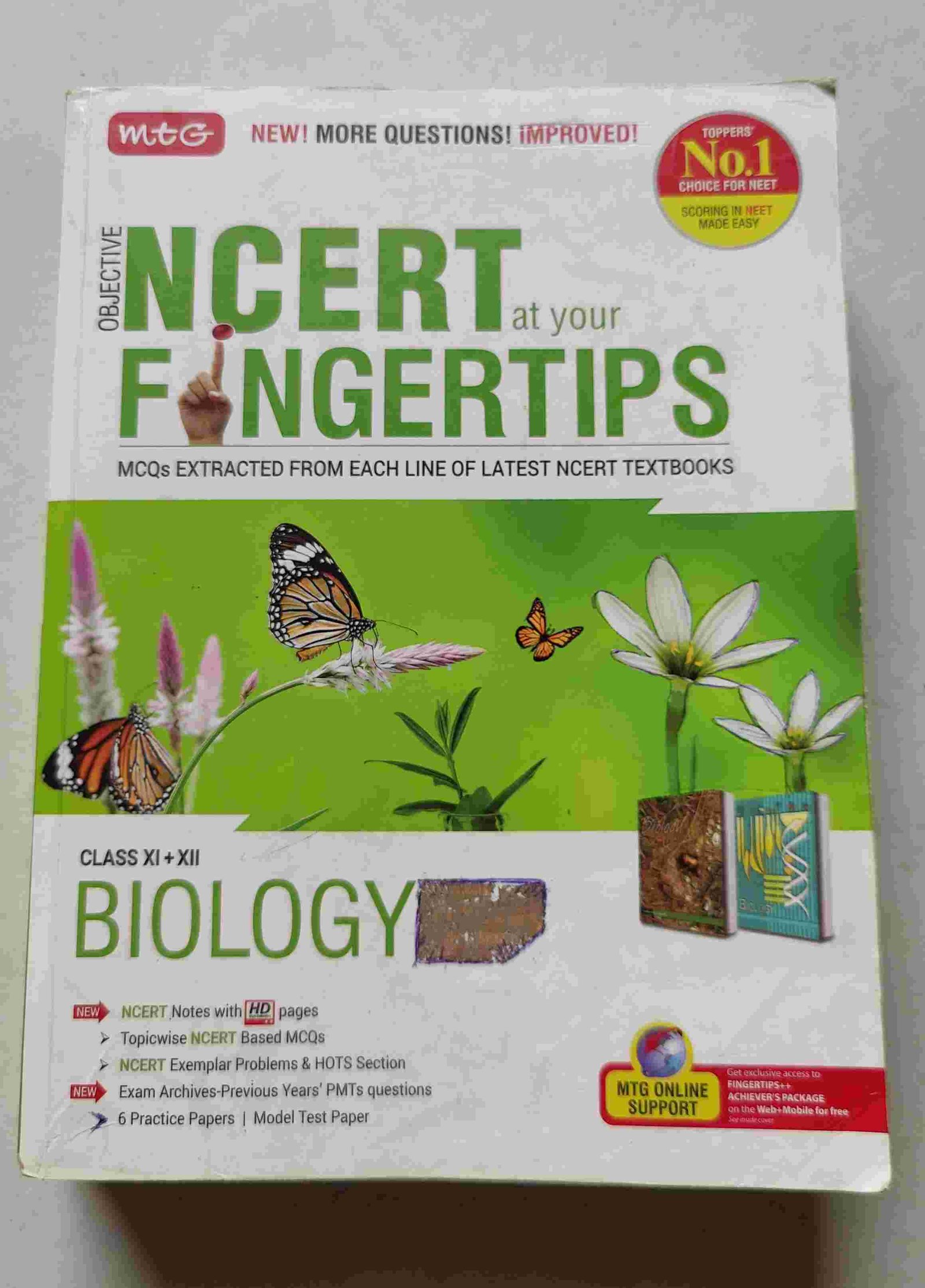 MTG NCERT FINGERTIPS BIOLOGY - Second Hand - Bookaao