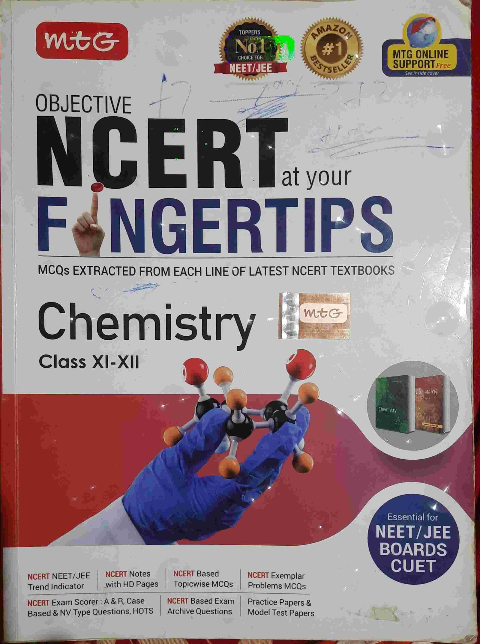 MTG Ncert FIngertips.Chemistry. XI + XII - Second Hand - Bookaao