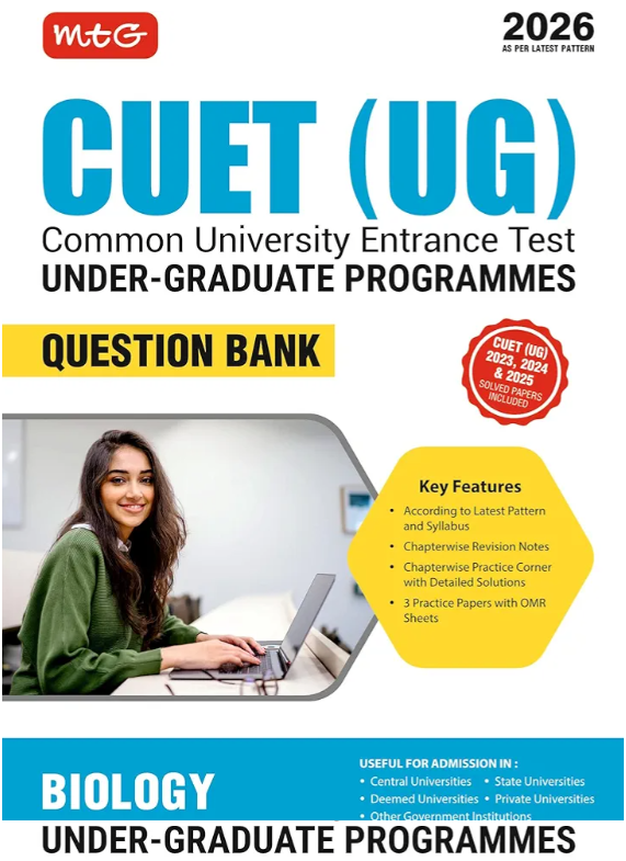 MTG NTA CUET (UG)question Bank Biology For 2026 - Second Hand - Bookaao
