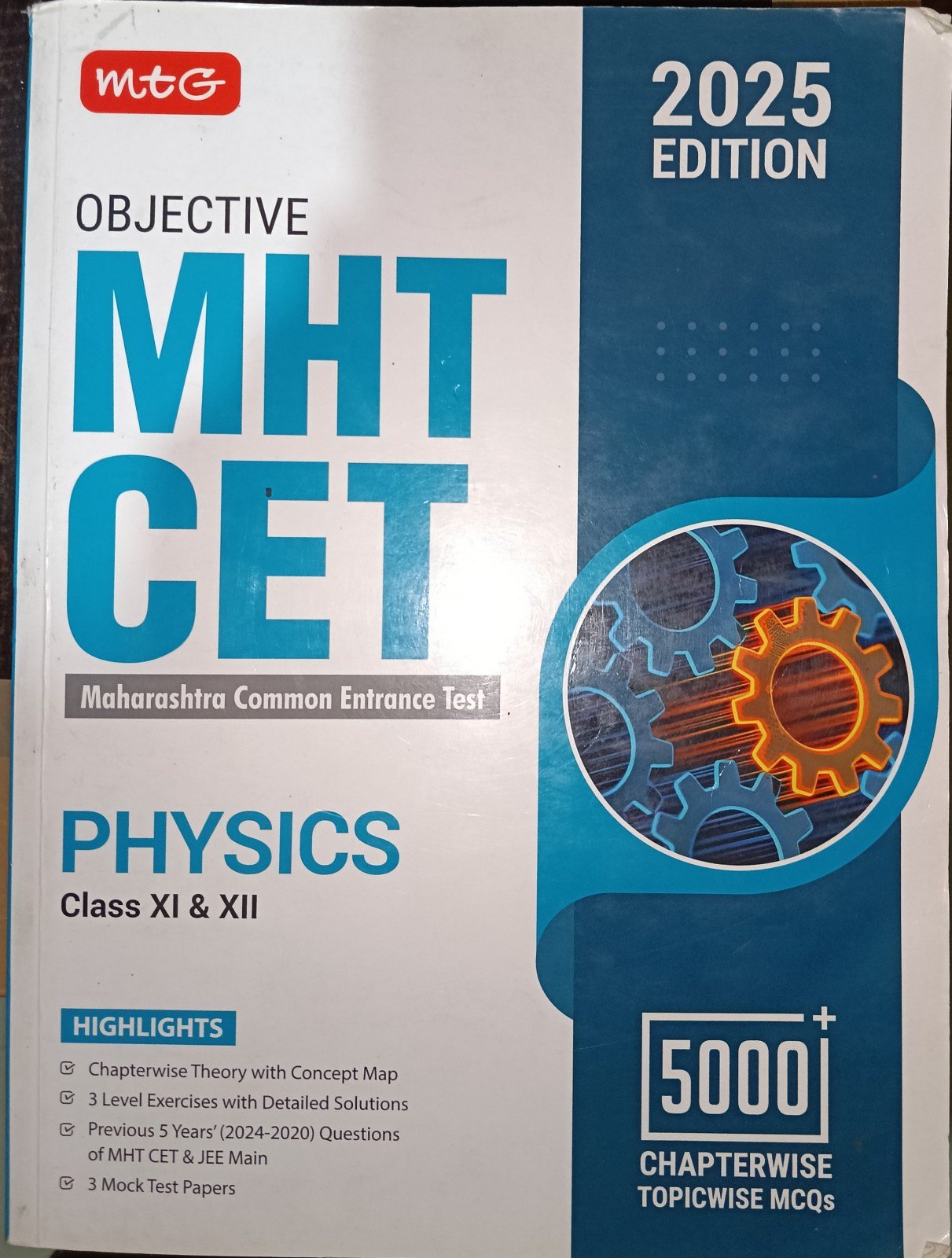 MTG Objective MHT CET(PHY,MAT,CHEM) 2025 book - Second Hand - Bookaao