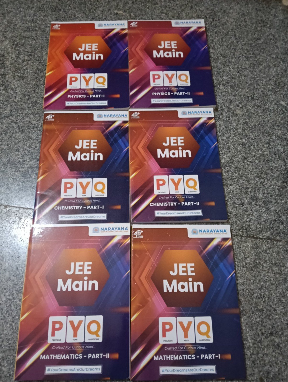 Narayana Jee Advance and Mains PYQ books - New Book - Bookaao