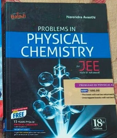 Narendra Avasthi physical chemistry for jee mains - New Book - Bookaao