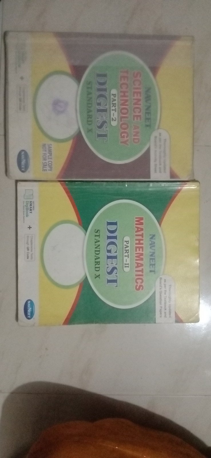 Navneet science 2 and maths 2 digest  class 10th - Second Hand - Bookaao