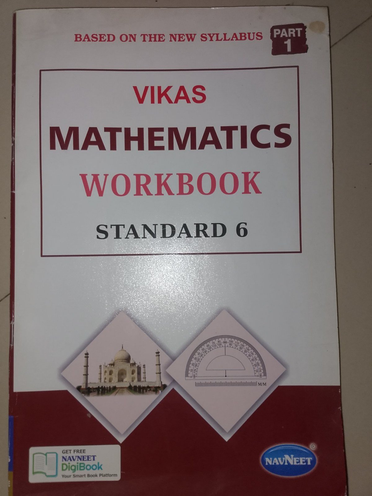 (Navneet) Vikas Mathematics Workbook STD 6 Part 1 - Second Hand - Bookaao