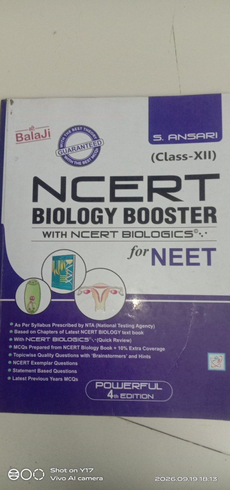 NCERT biology booster class 12th - Second Hand - Bookaao