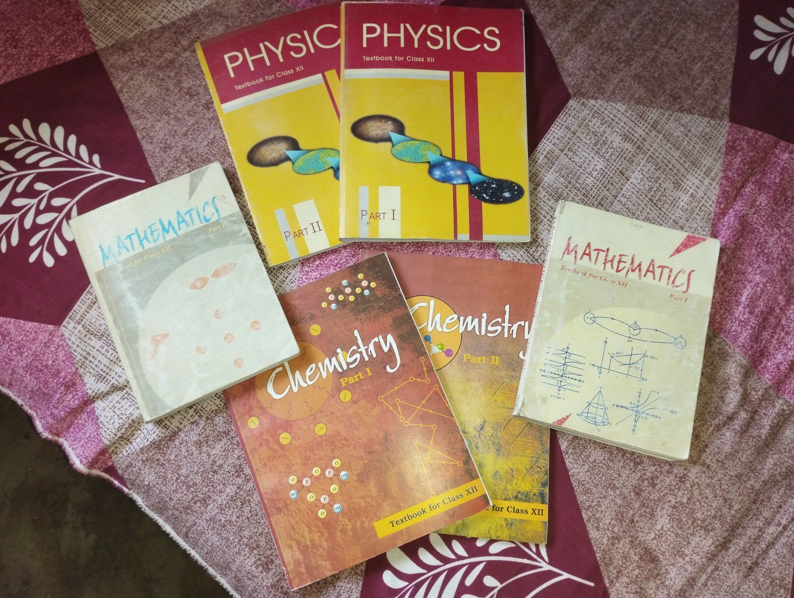 NCERT Class 12 PCM Complete Set (6 Books) - New Book - Bookaao