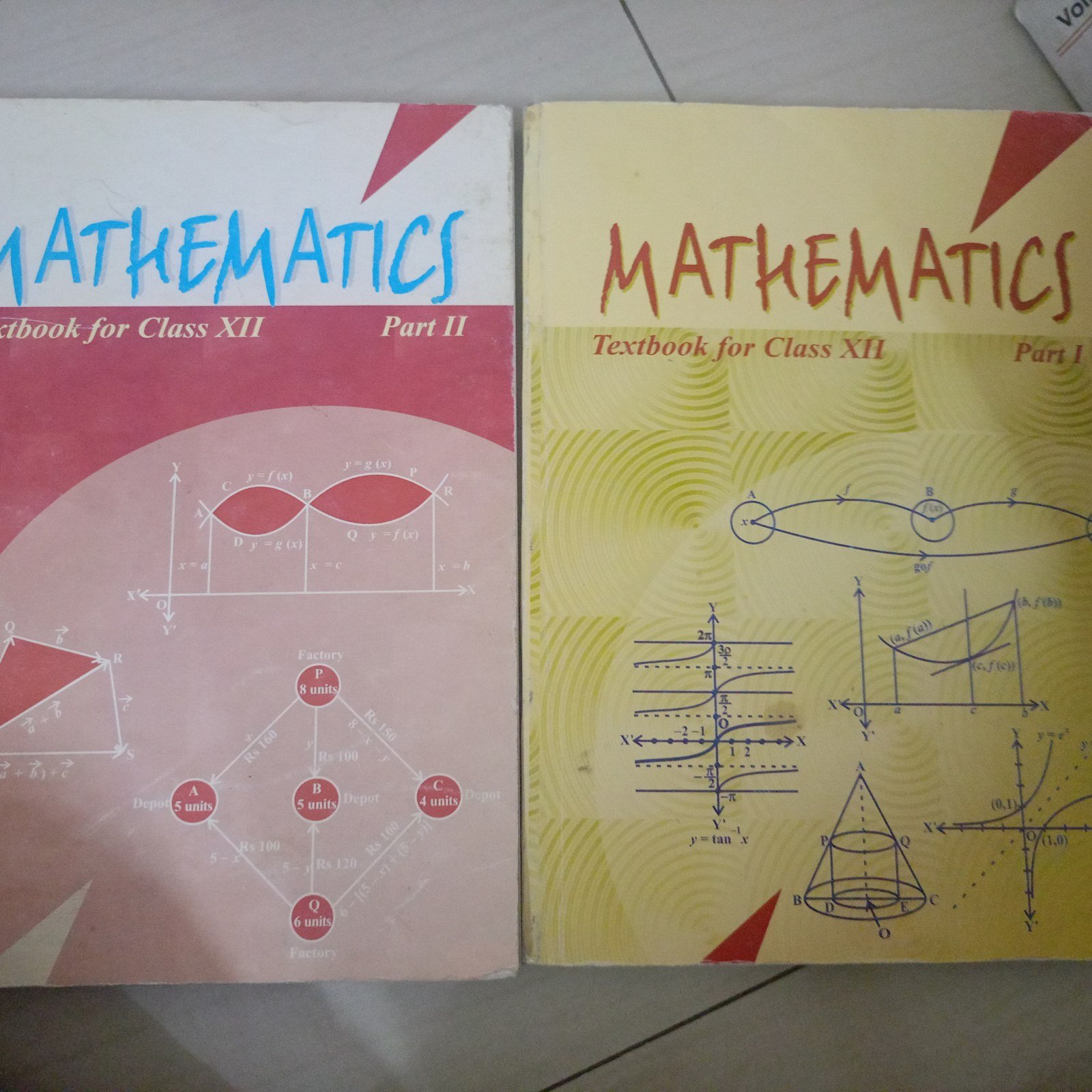 NCERT CLASS 12TH MATHS TEXTBOOK PART 1&2 - Second Hand - Bookaao