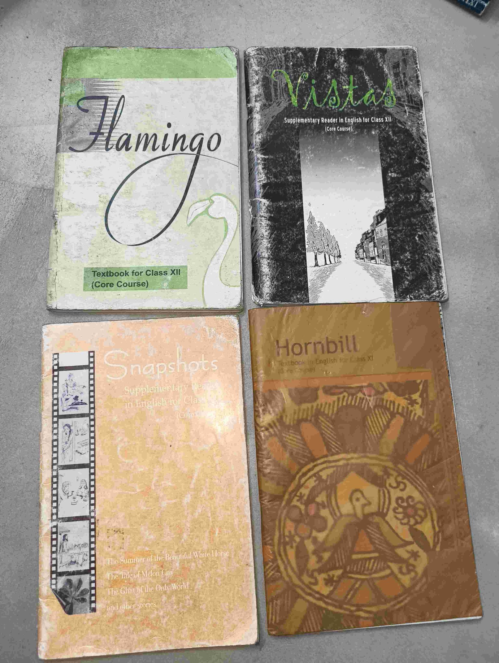 NCERT English XI & XII Set/Hornbill Flamingo - Second Hand - Bookaao