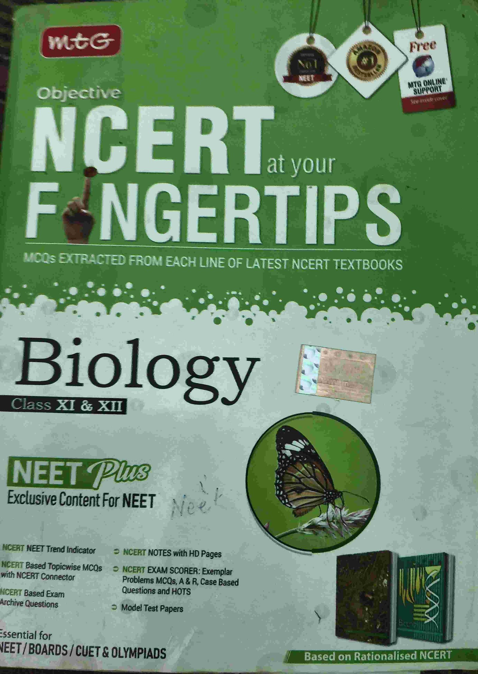 Ncert fingertips biology neet plus - Second Hand - Bookaao
