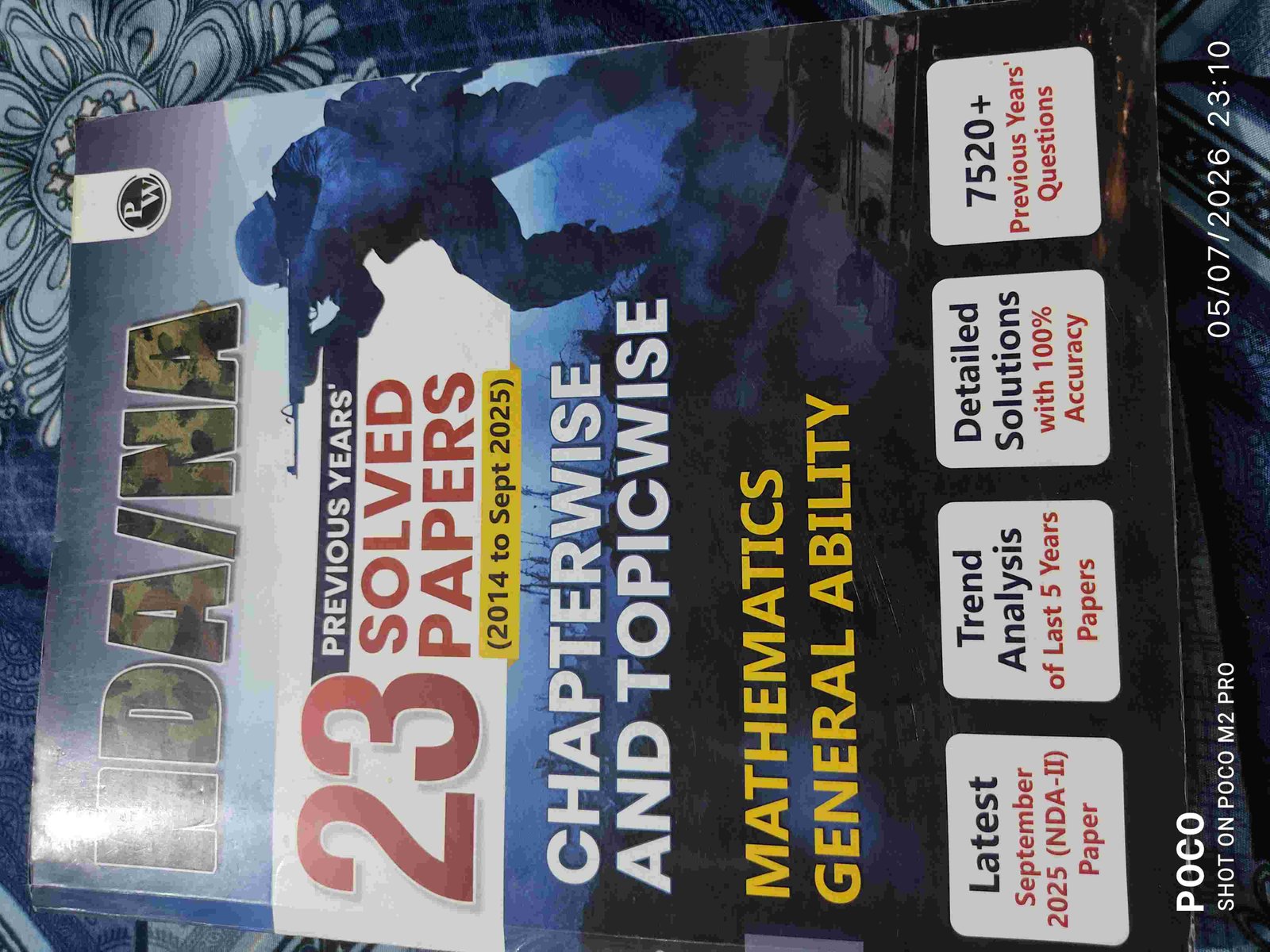 NDA/NA  23 previous solved papers  GAT and maths - New Book - Bookaao