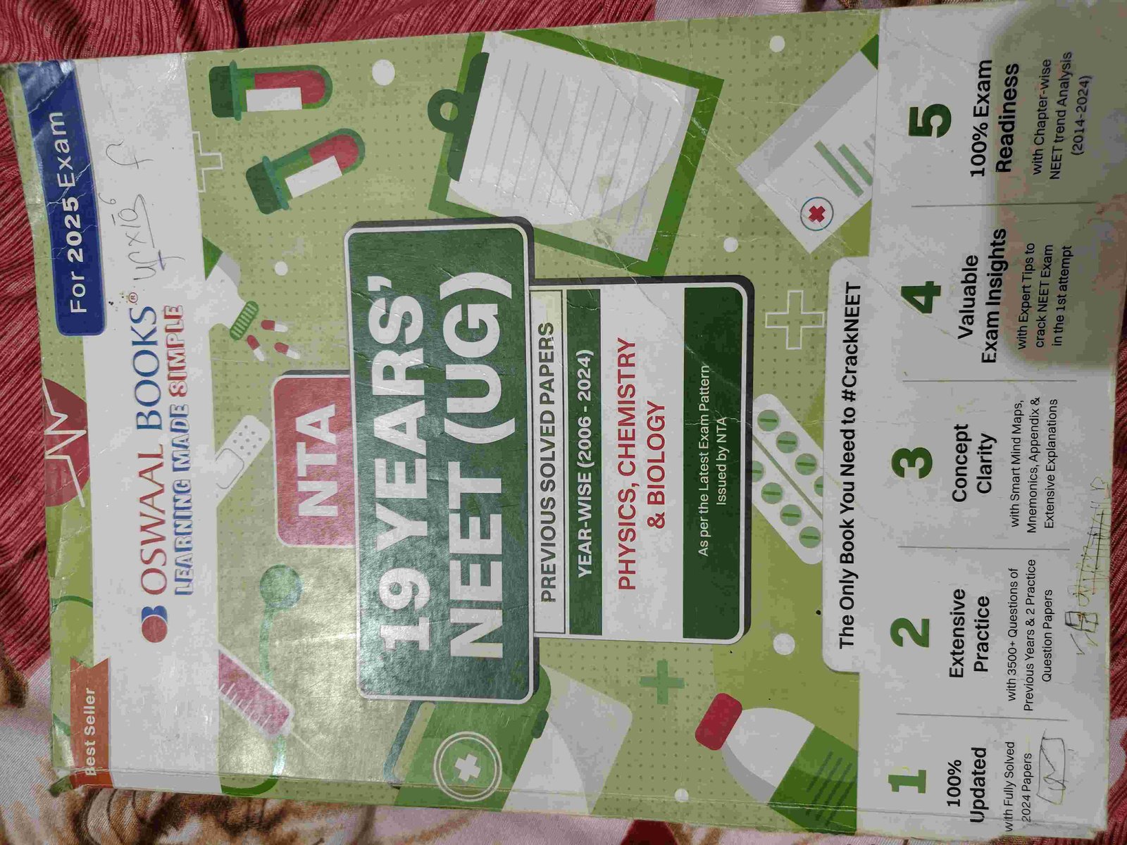 Buy Second Hand Neet pyq 19 years in Ghazipur/gaushpur - Bookaao
