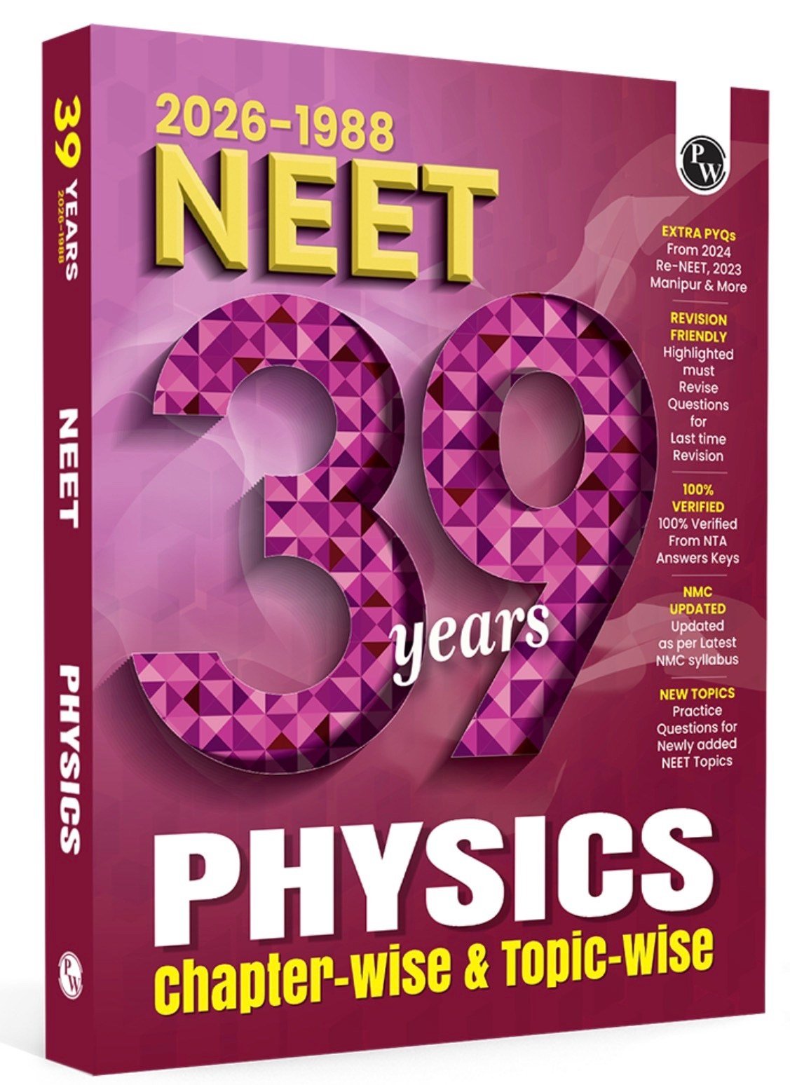 NEET PYQ 39 Years Physics by PW - New Book - Bookaao