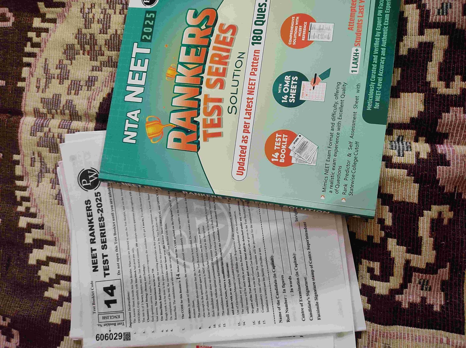 NEET Ranker test series PW - New Book - Bookaao