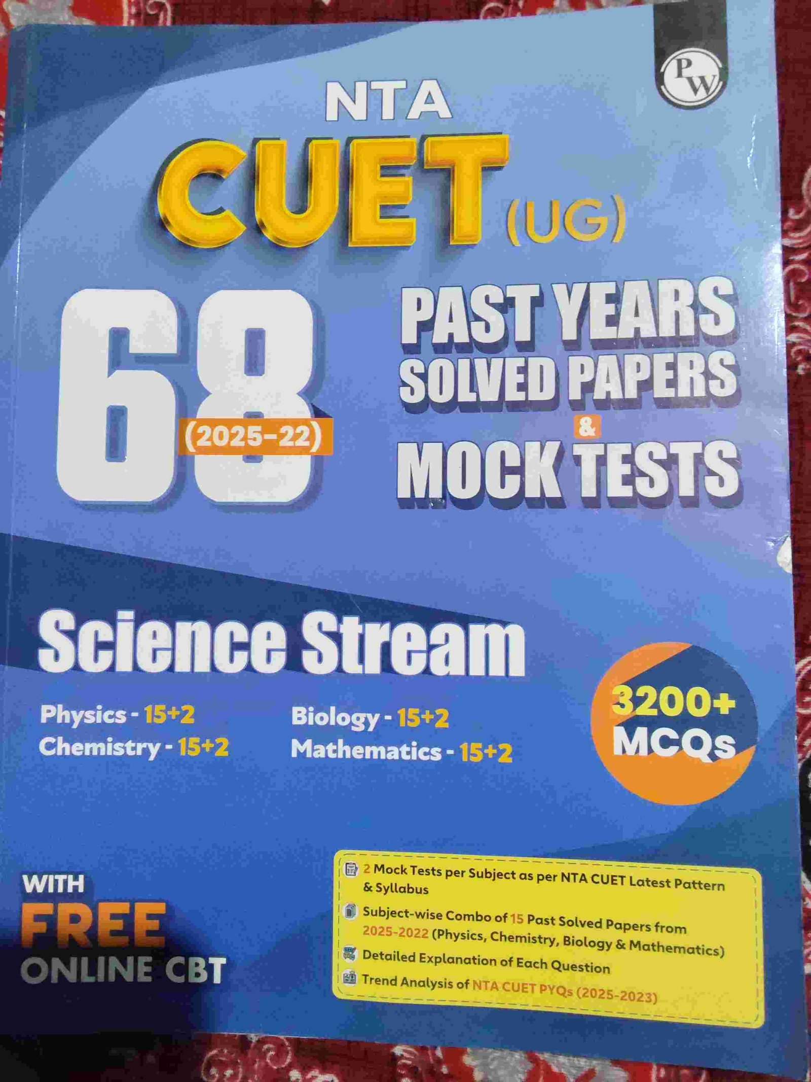Nta cuet ug past year solved paper and mock te - Second Hand - Bookaao