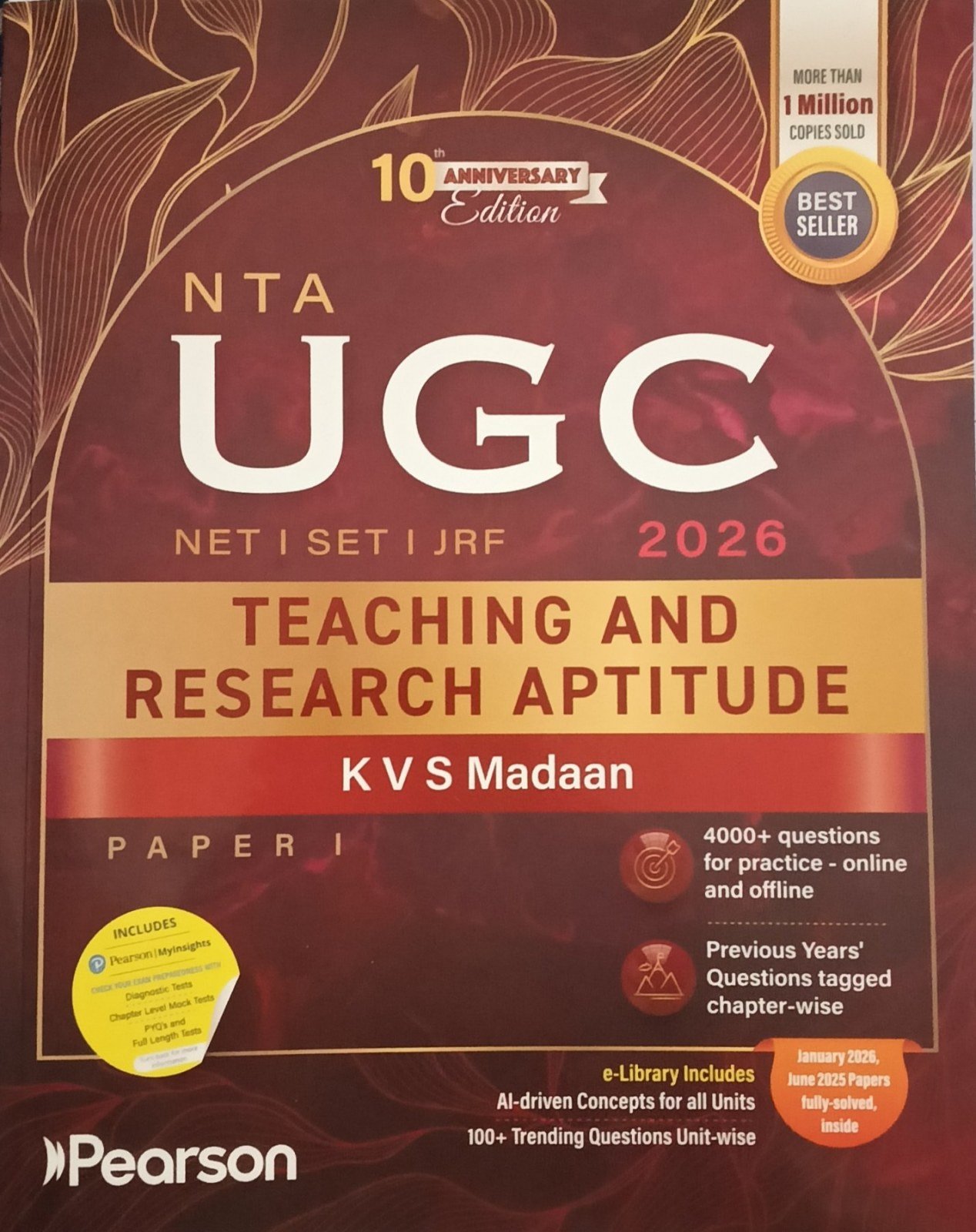NTA UGC Teaching and Research Aptitude 2026 - New Book - Bookaao