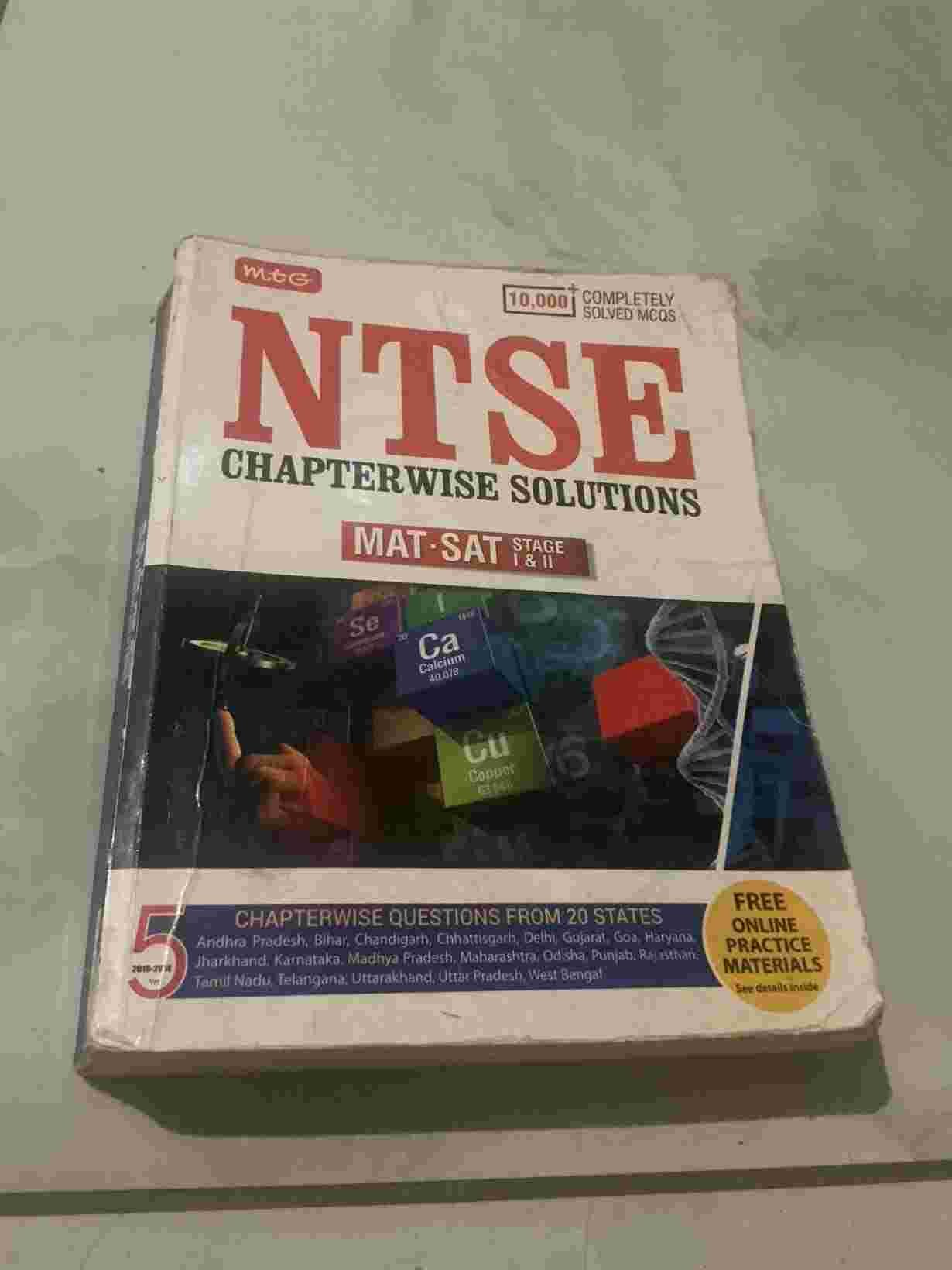 NTSE CHAPTER WISE SOLUTIONS - mtg - Second Hand - Bookaao