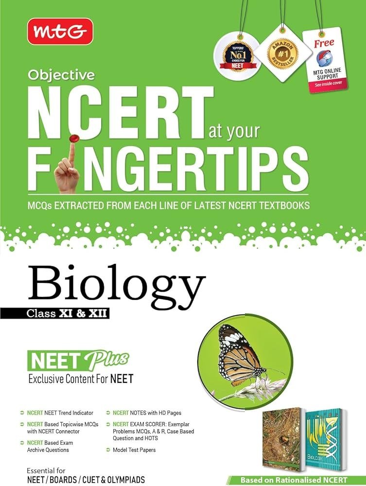 Objective ncert finger tip biology - New Book - Bookaao