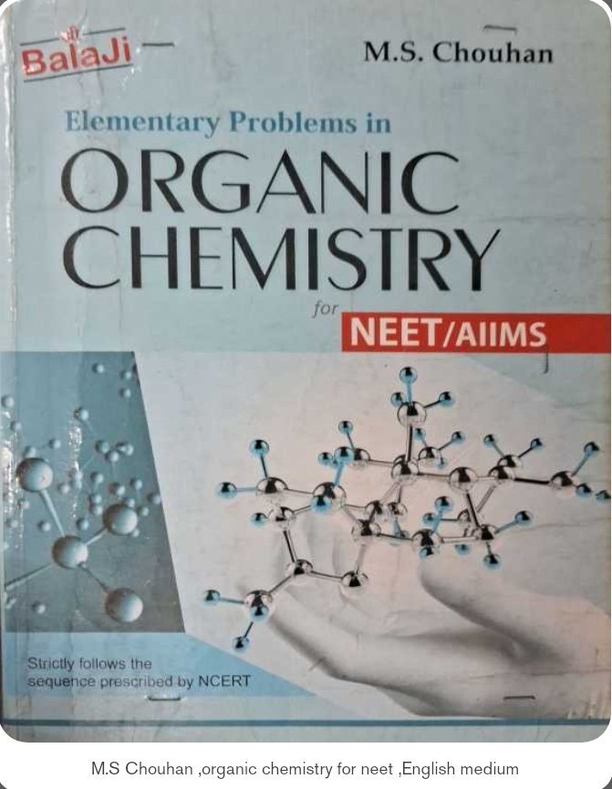Organic chemistry for neet by ms Chauhan - Second Hand - Bookaao
