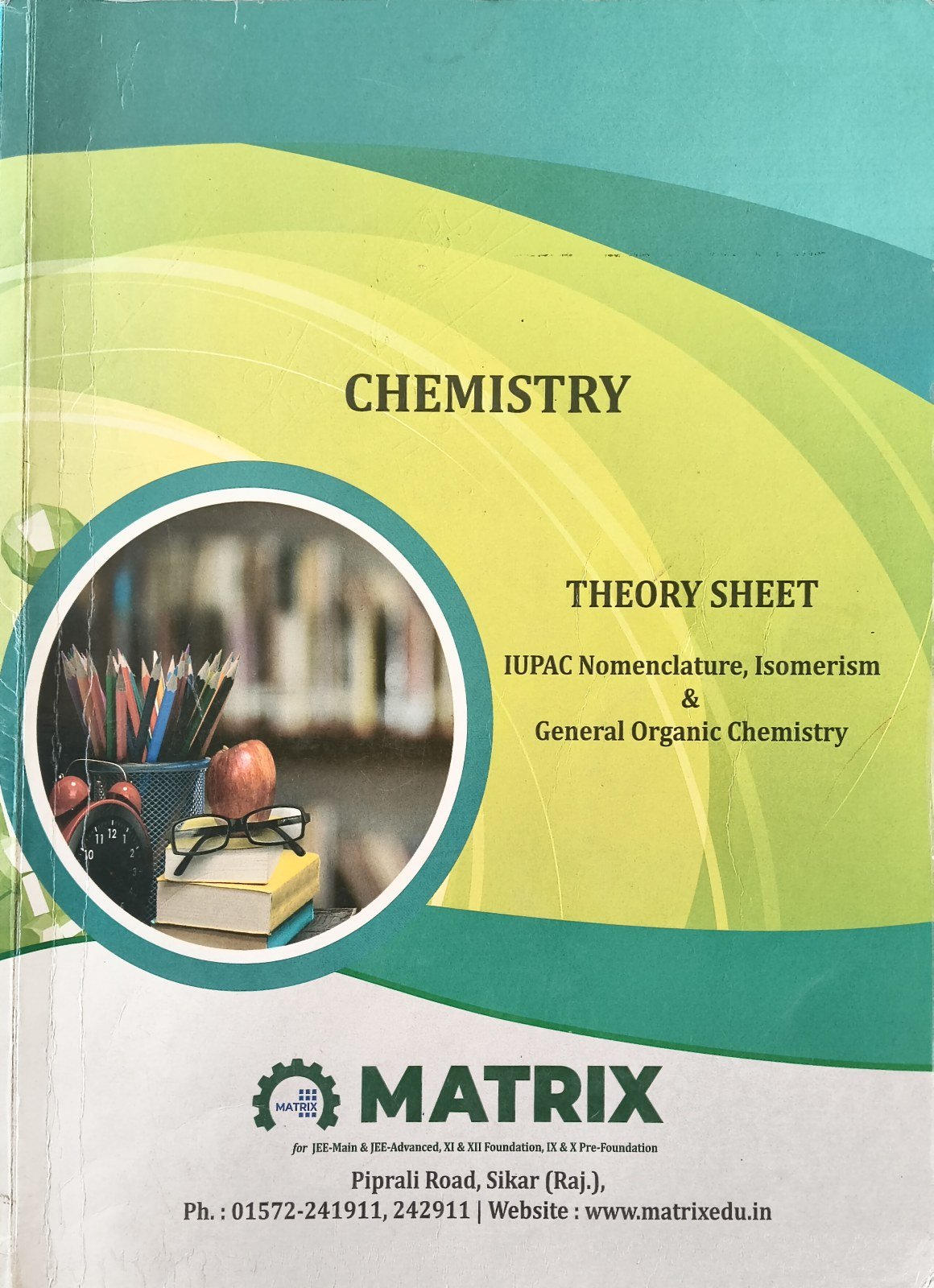 Organic chemistry theory sheet class 11+12 , - Second Hand - Bookaao
