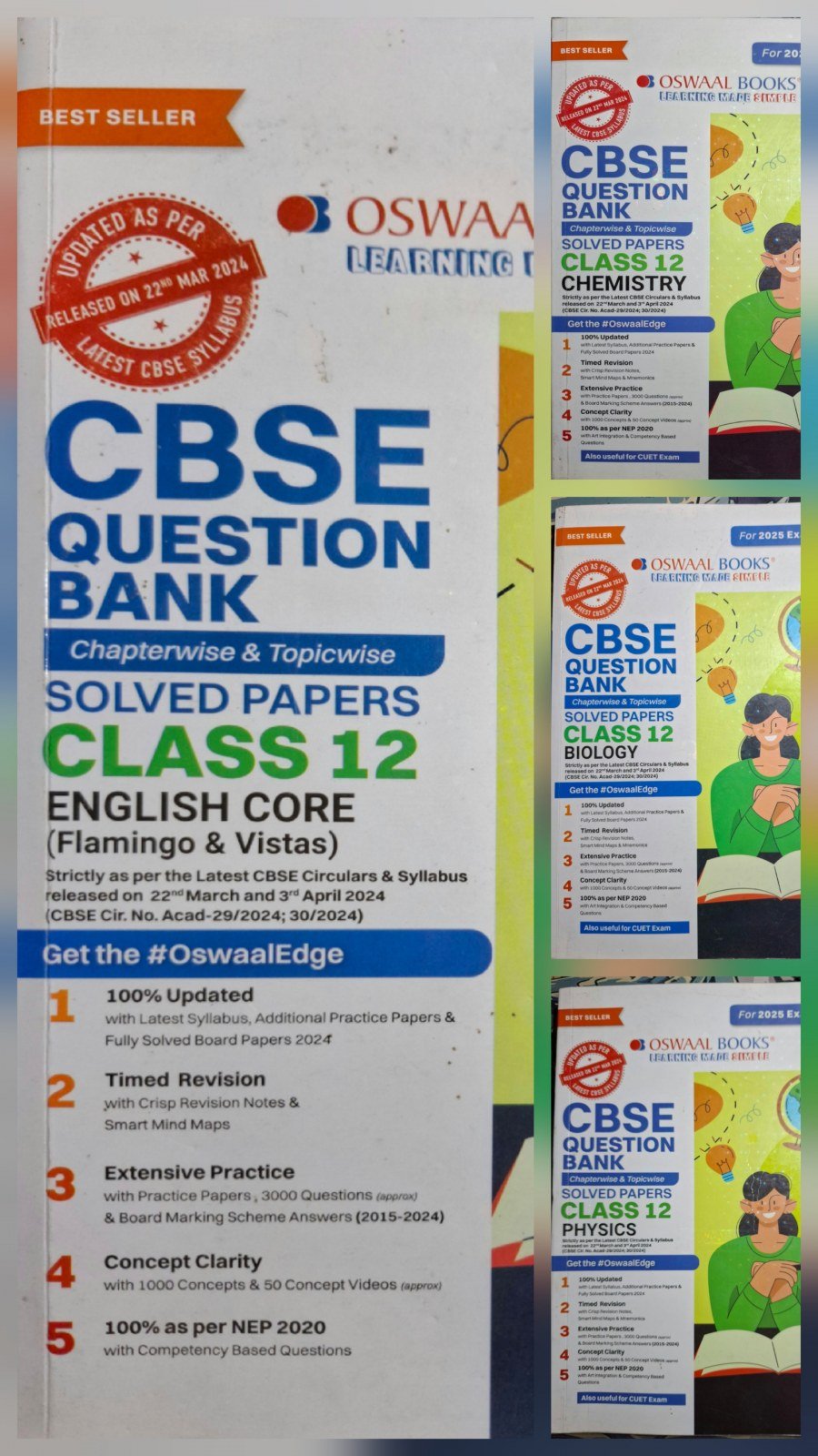 Buy Second Hand Oswaa 12th CBSE Question Bank in Katol - Bookaao