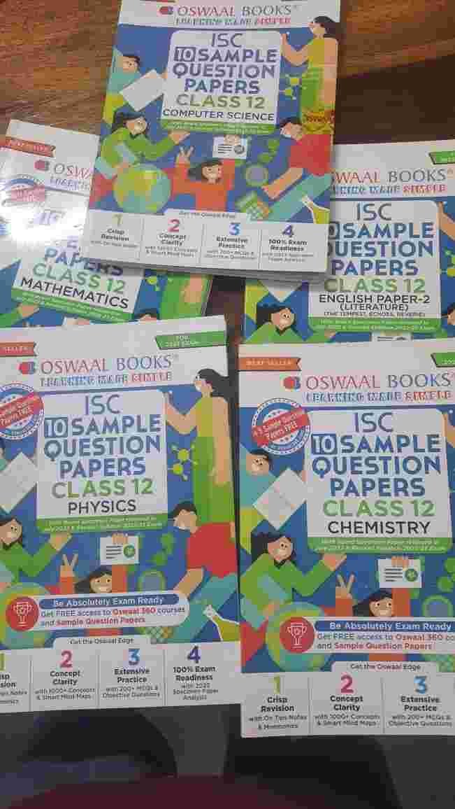 Oswaal Books Sample Question Papers - ISC XII SET - Second Hand - Bookaao