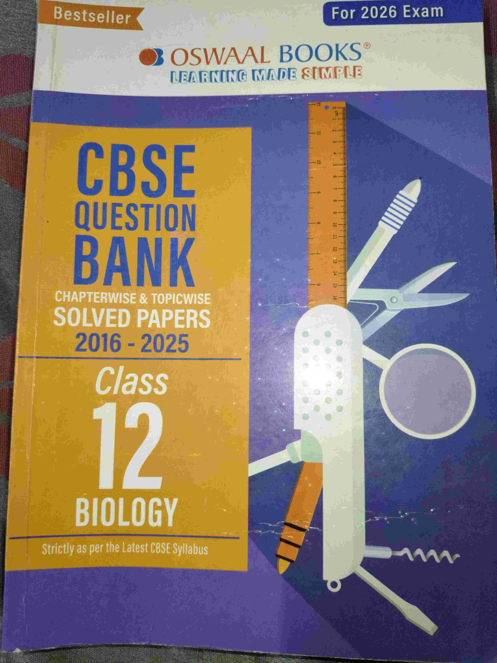 Oswaal CBSE Class 12 Chapter wise Question Bank - Second Hand - Bookaao
