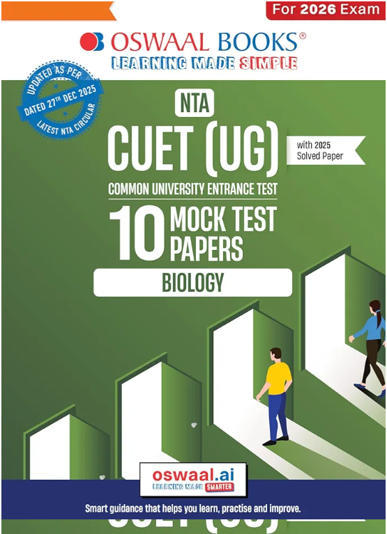 Oswaal NTA CUET (UG) 10 Mock Test Papers Biology - Second Hand - Bookaao