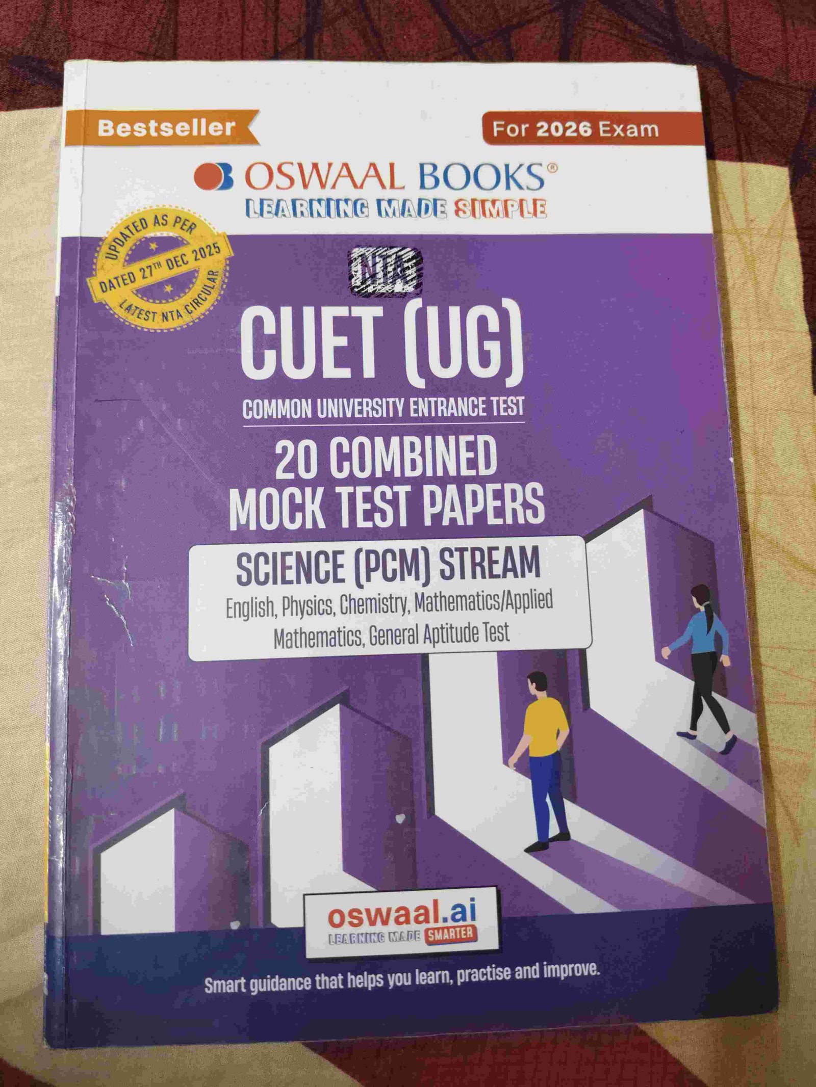 Oswaal NTA CUET (UG) SAMPLE PAPERS PCM+GAT - Second Hand - Bookaao