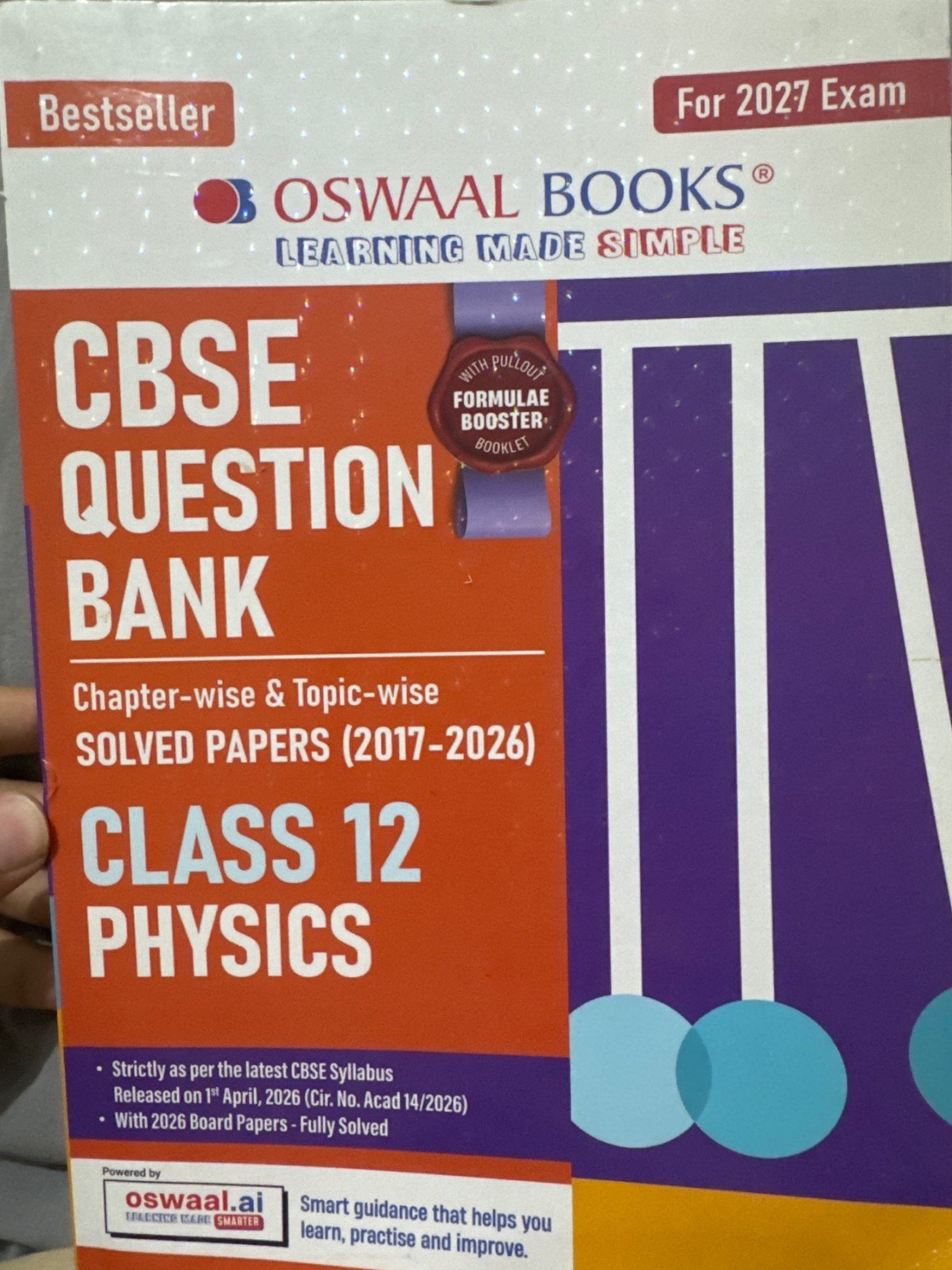 Oswaal physics question bank 2026 edition - New Book - Bookaao