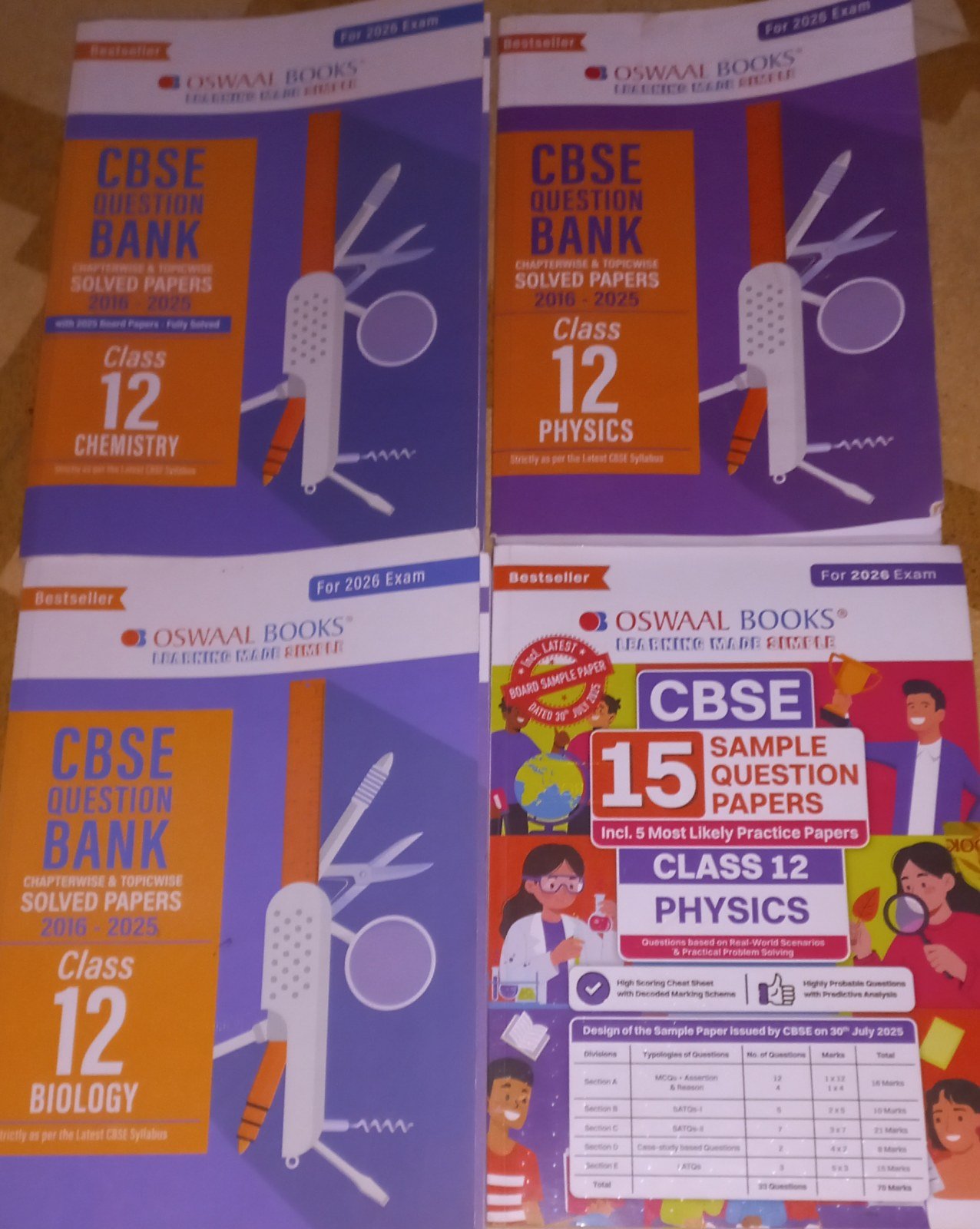 Oswaal question bank and physics 15 sample paper - New Book - Bookaao