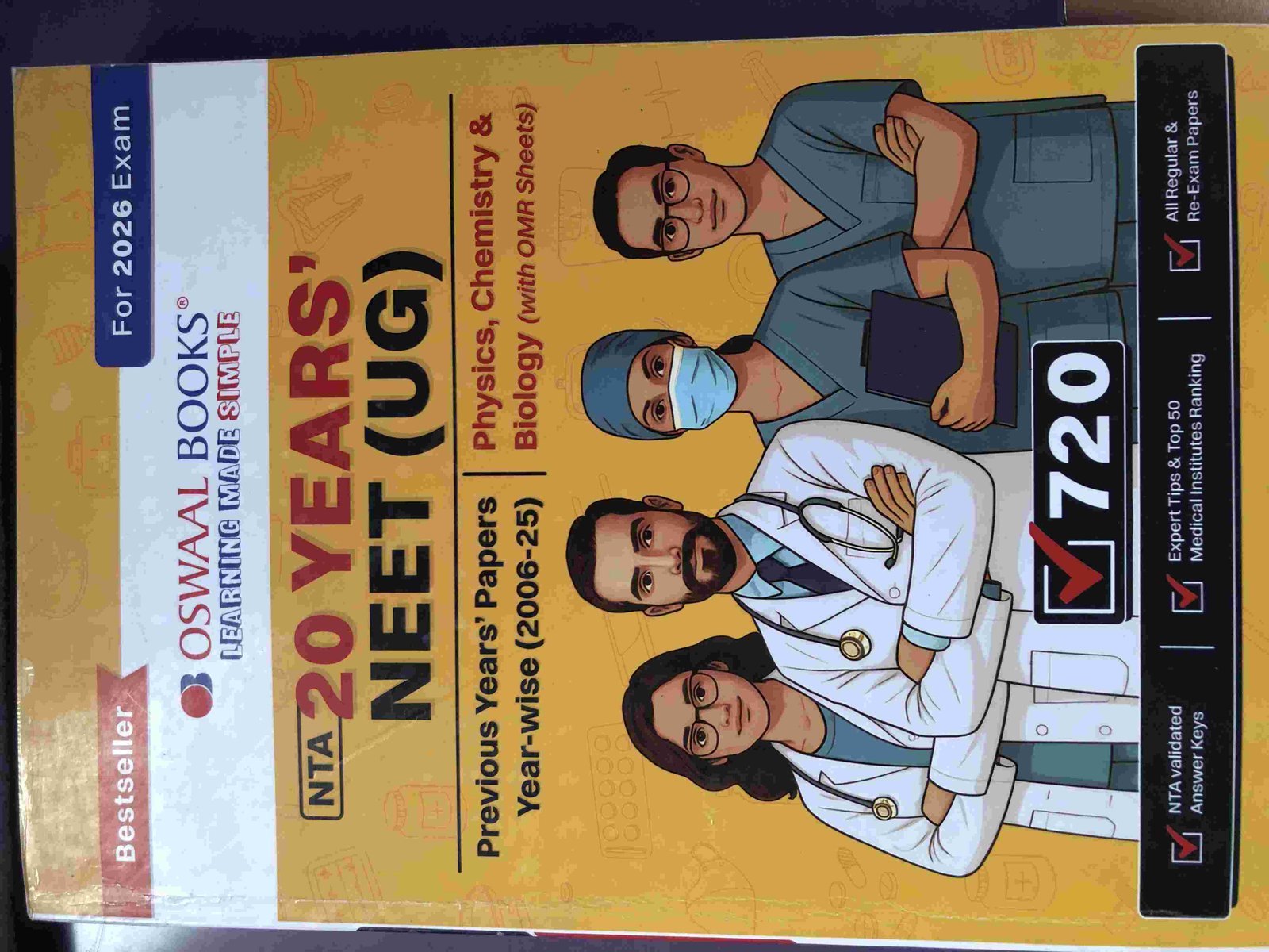 oswal 20 years pyq book neet ug - Second Hand - Bookaao