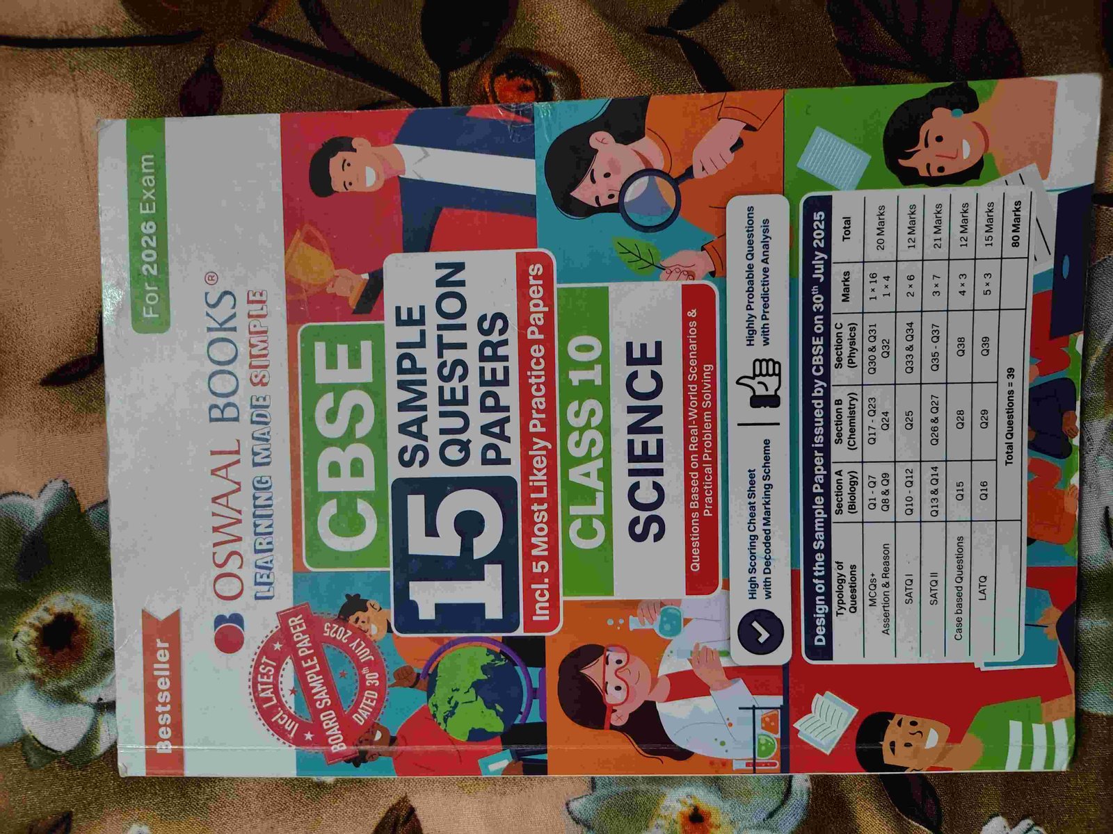 Oswal books CBSE class 10 science 15 sample paper - Second Hand - Bookaao