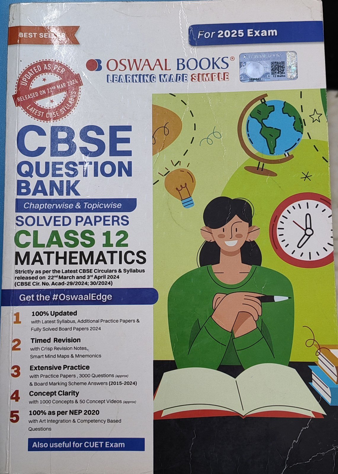 Buy Second Hand Oswal Books CBSE QUESTION BANK Class 12 MATHEMATIC in Kolkata - Bookaao