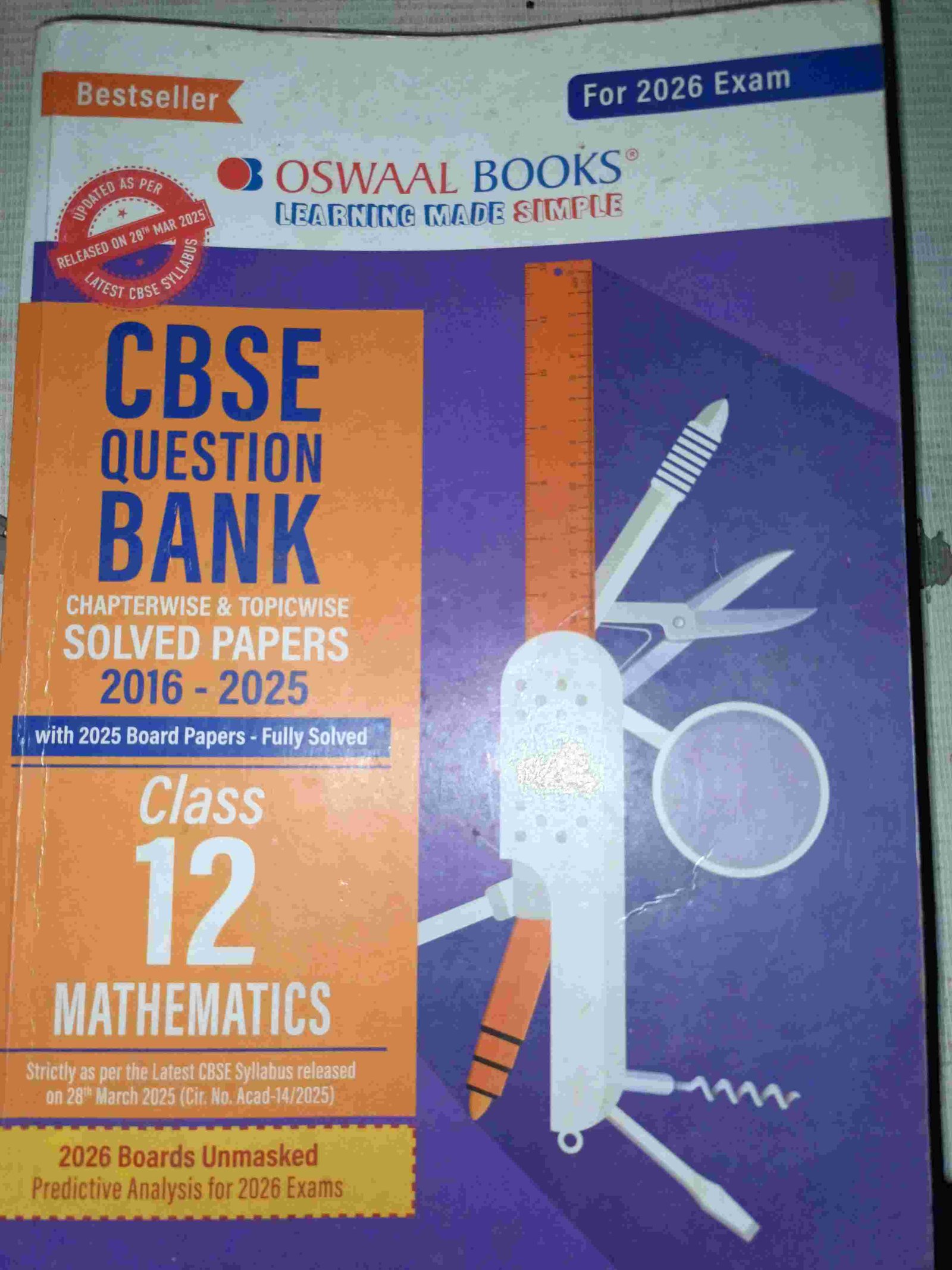 Oswal cbse question bank 2016 - 2025 Mathematics - Second Hand - Bookaao