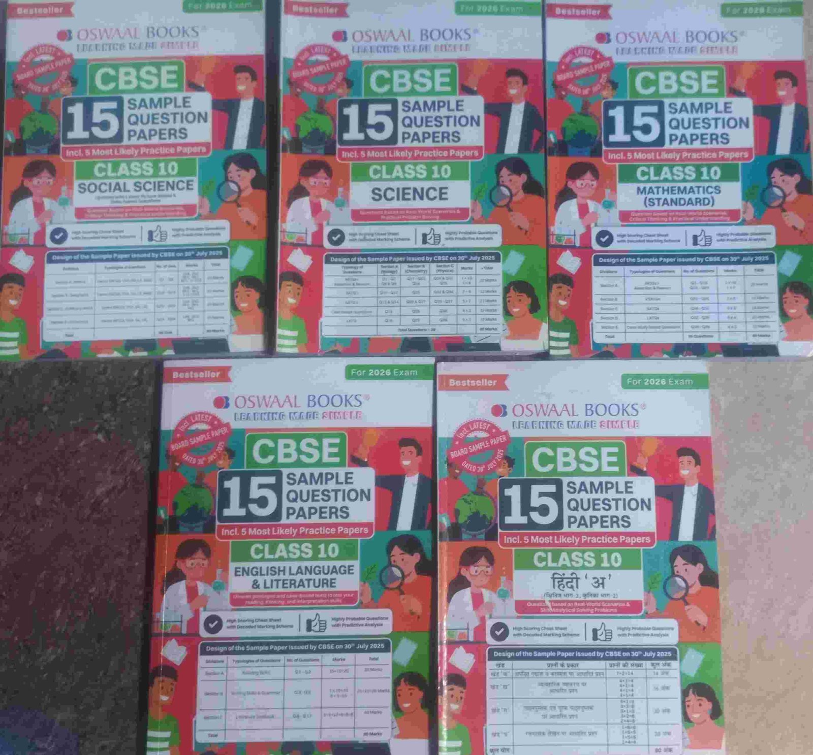 Oswal class 10 sample paer of 2025 - Second Hand - Bookaao