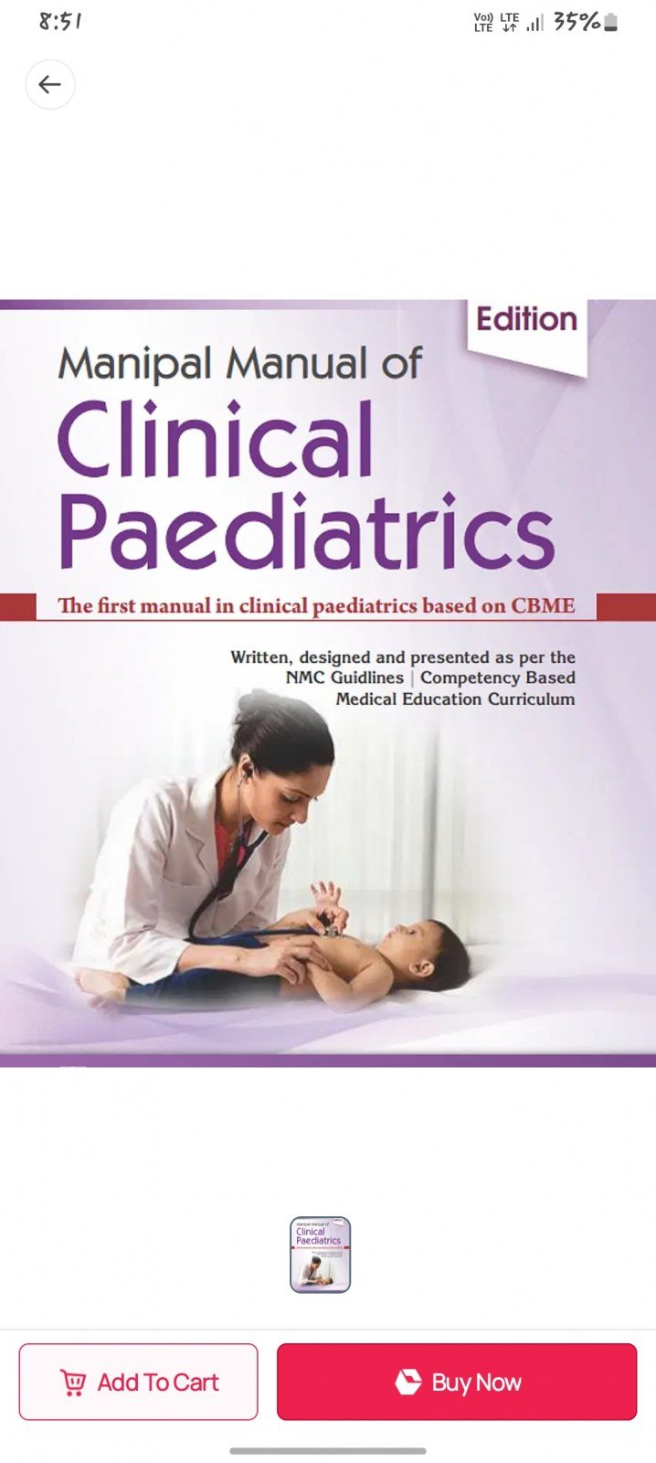 Buy New PAEDIATRIC FOR MEDICAL STUDENTS in Mundiyambakkam - Bookaao
