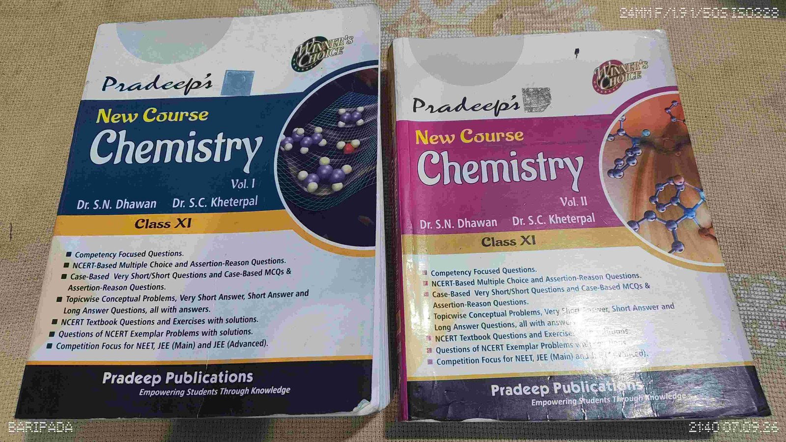 Pardeep Chemistry Vol 1 and 2 Class 11 - Second Hand - Bookaao