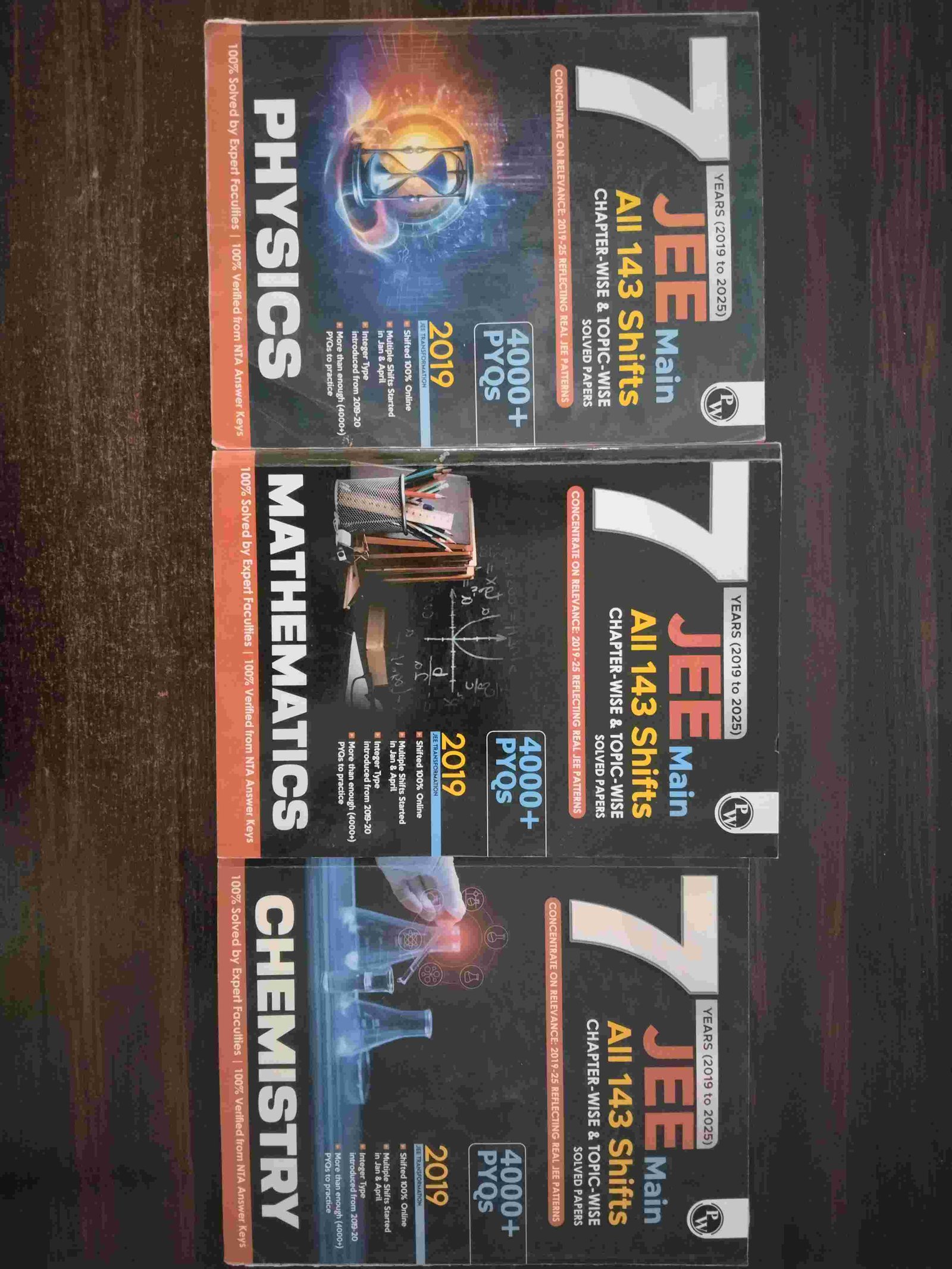 Buy Second Hand Past 7 years pyq book of PCM All 143 shifts . Pw in Bagaha Bihar - Bookaao