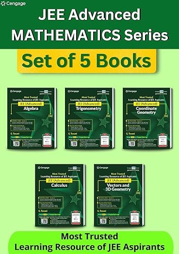 OLD EDITION Mathematics Combo for JEE Advanced: Algebra + Calculus + Coordinate Geometry + Trigonometry + Vectors and 3D Geometry Set of 5 Books