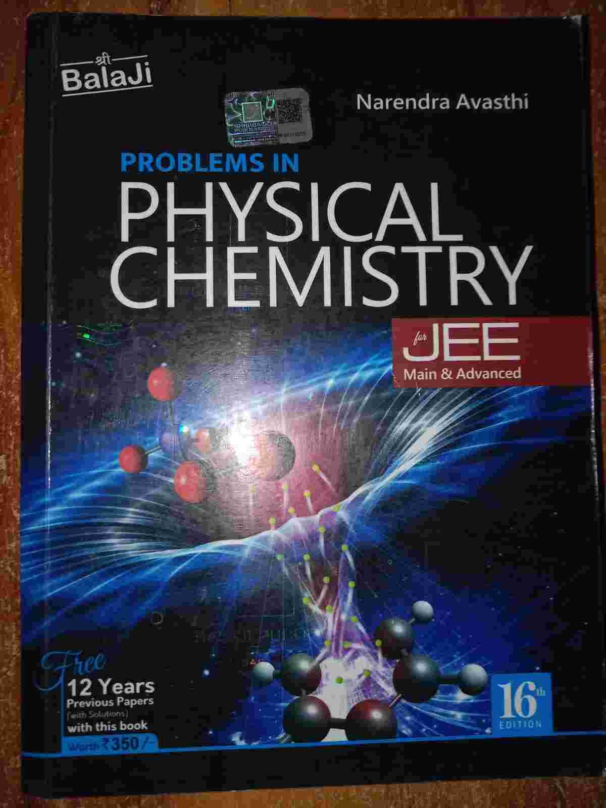 PHYSICAL CHEMISTRY BALAJI - New Book - Bookaao