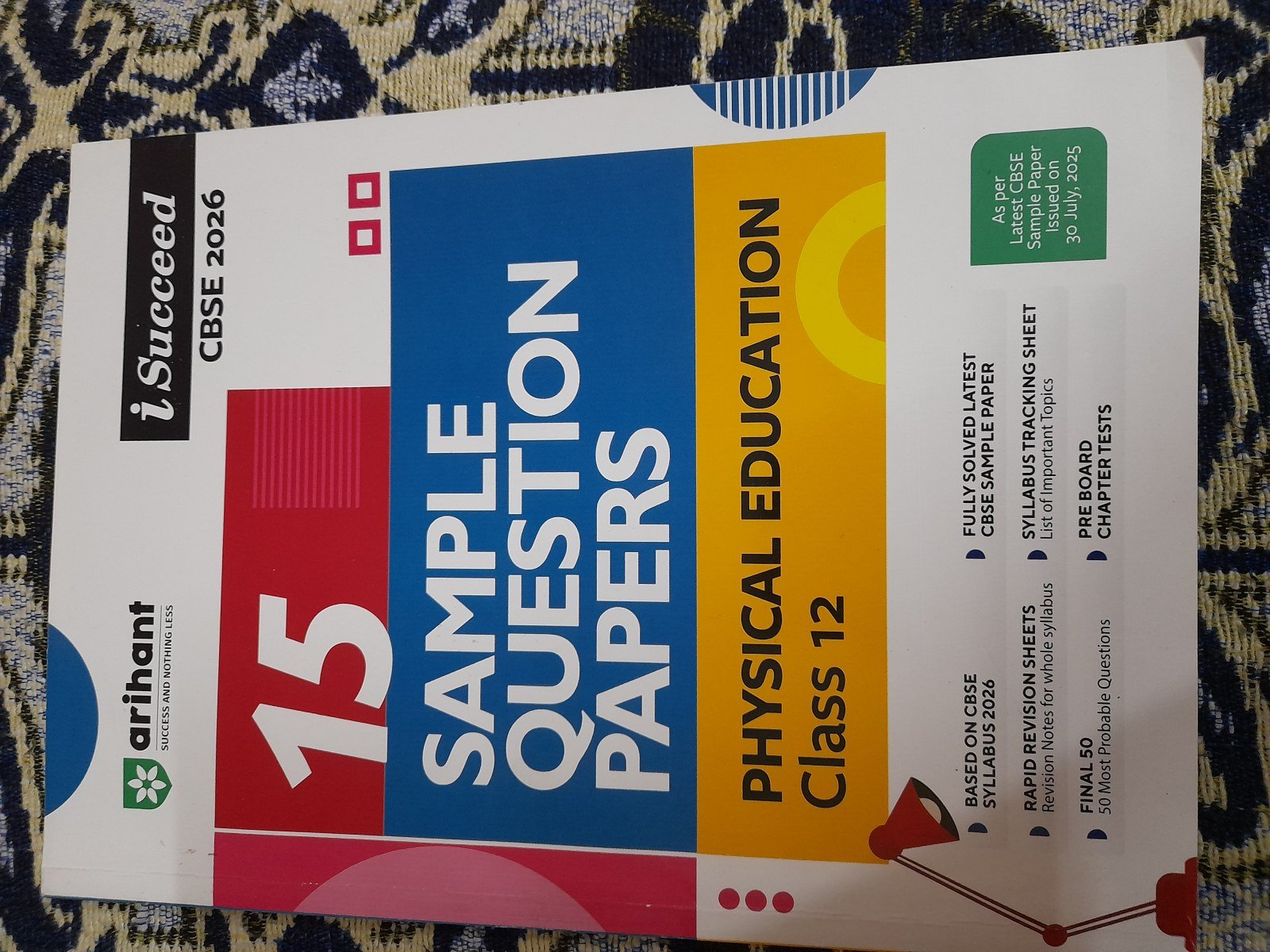 Physical education sample paper arihant class 12 - New Book - Bookaao