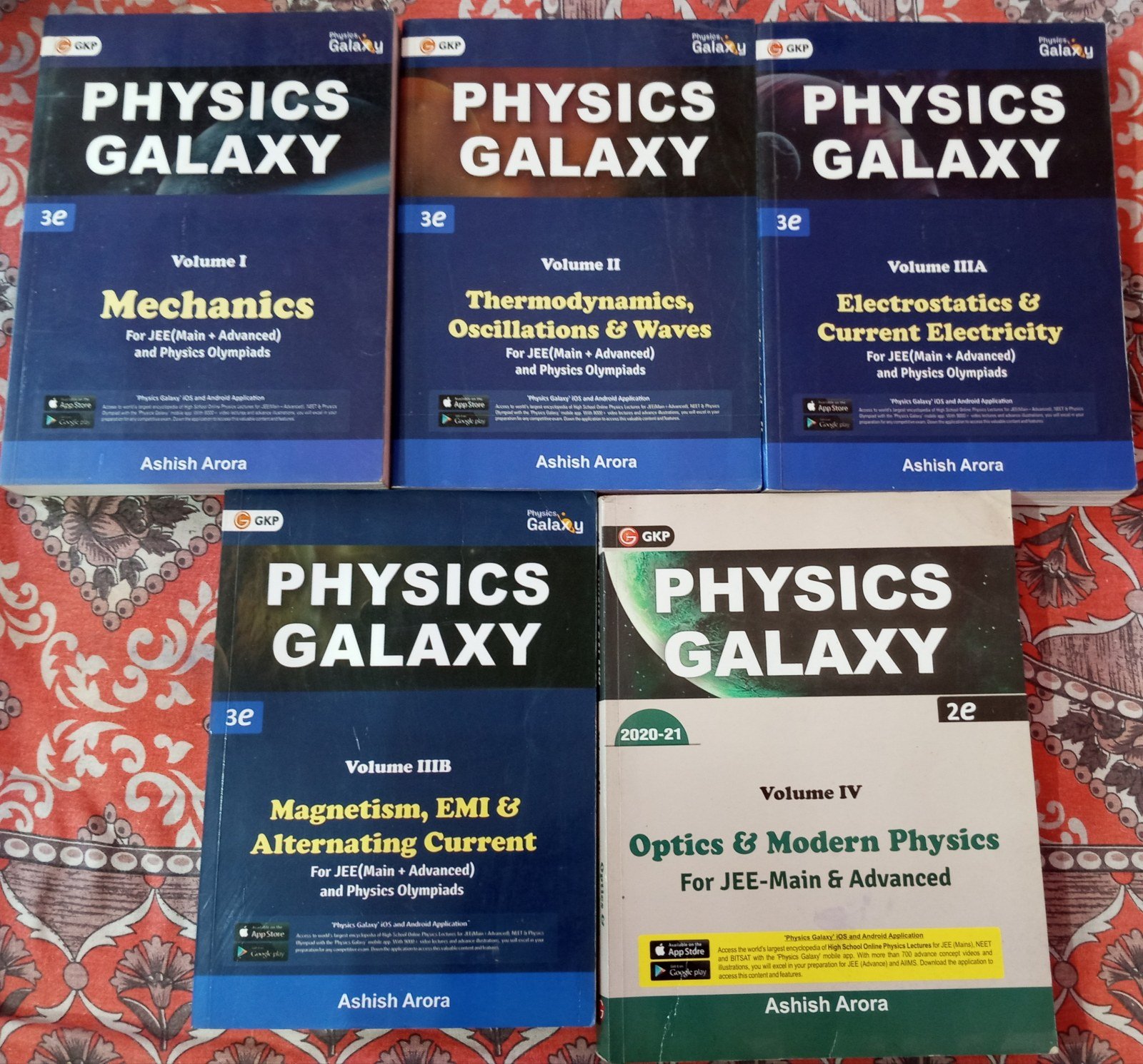 Physics Galaxy Set Of 5 Volumes For JEE - Second Hand - Bookaao