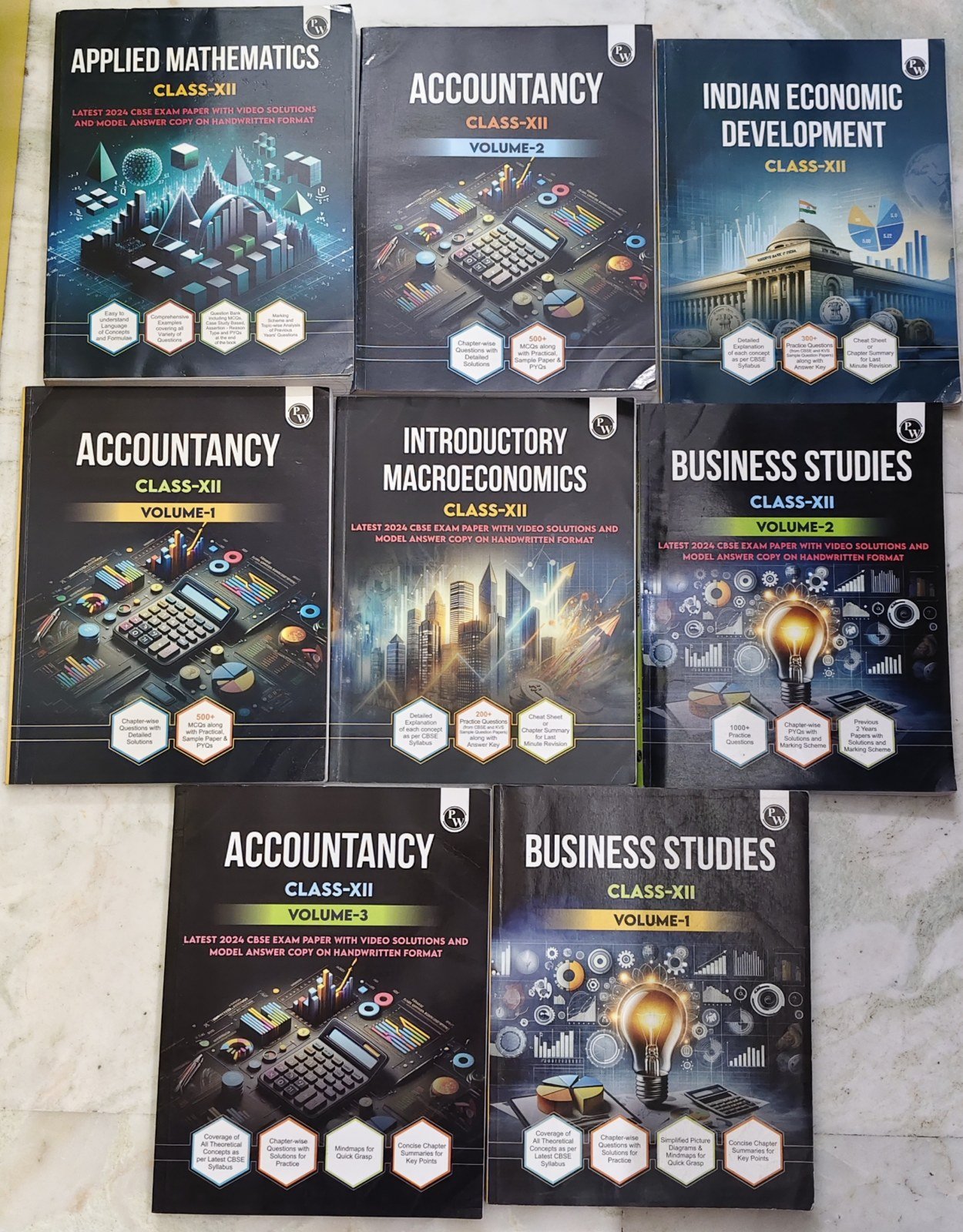 Physics Wallah Class 12 Commerce Bundle 2024 - New Book - Bookaao