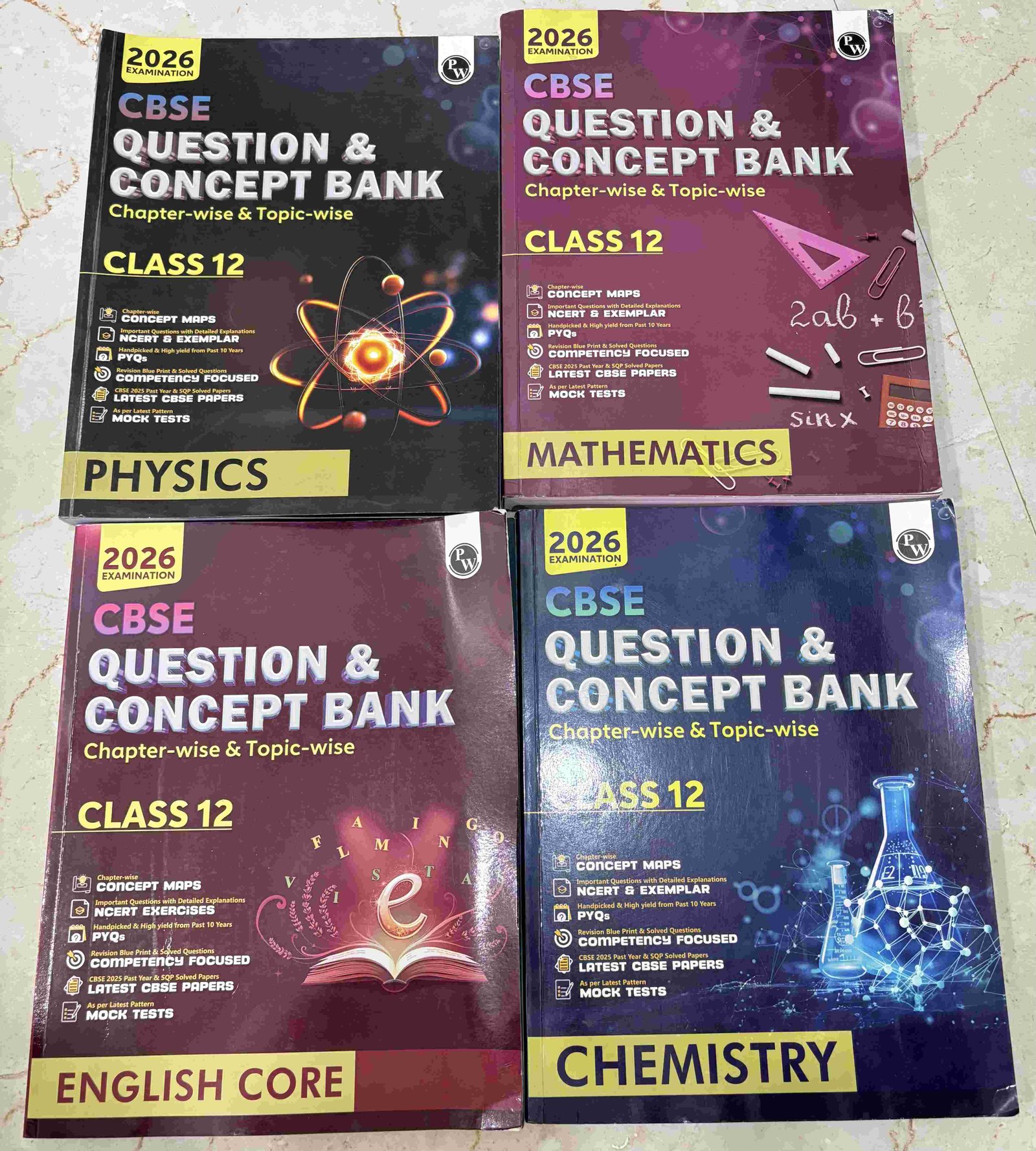 Physics wallah PCM+English CLASS 12 CBSE - Second Hand - Bookaao