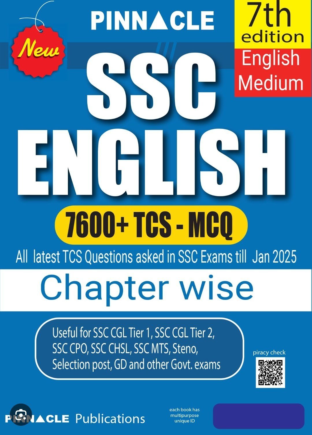 Buy Second Hand Pinnacle book English + GK in Nahan - Bookaao