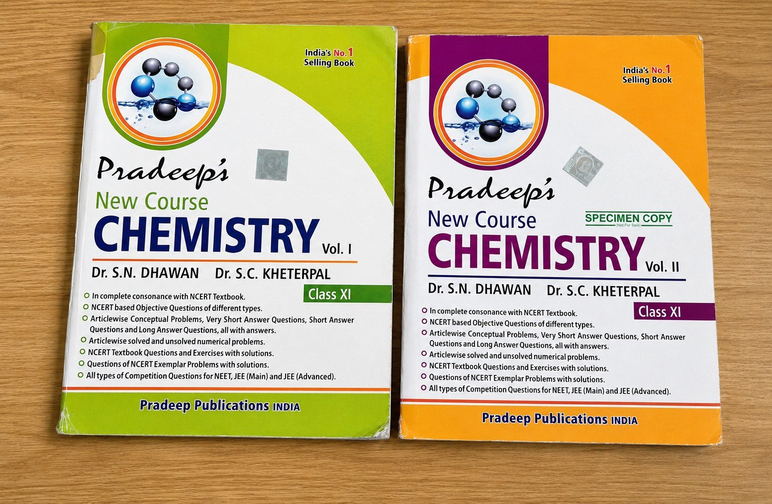 Pradeep's New Course Chemistry Class XI Part 1+2 - Second Hand - Bookaao